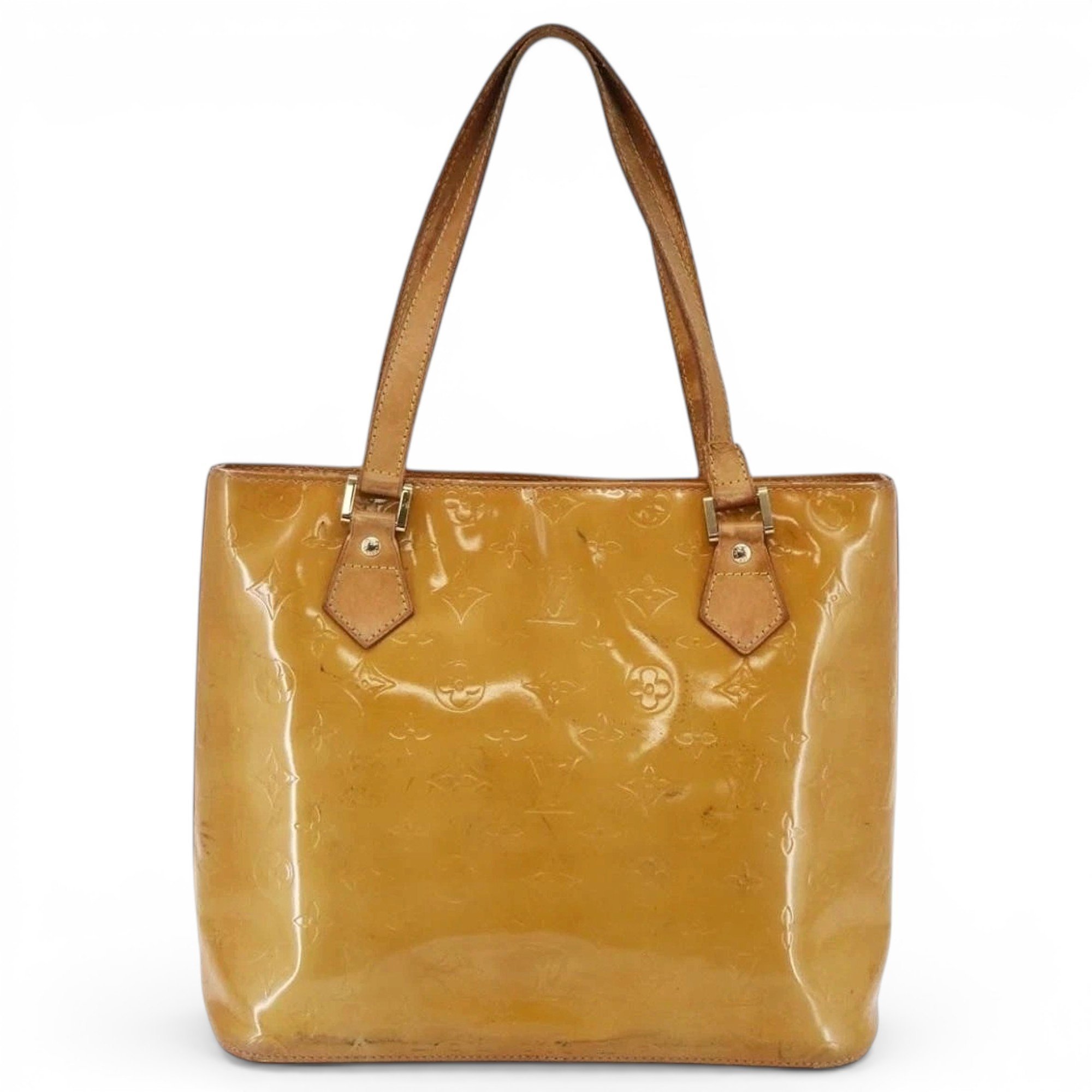 Patent leather handbag