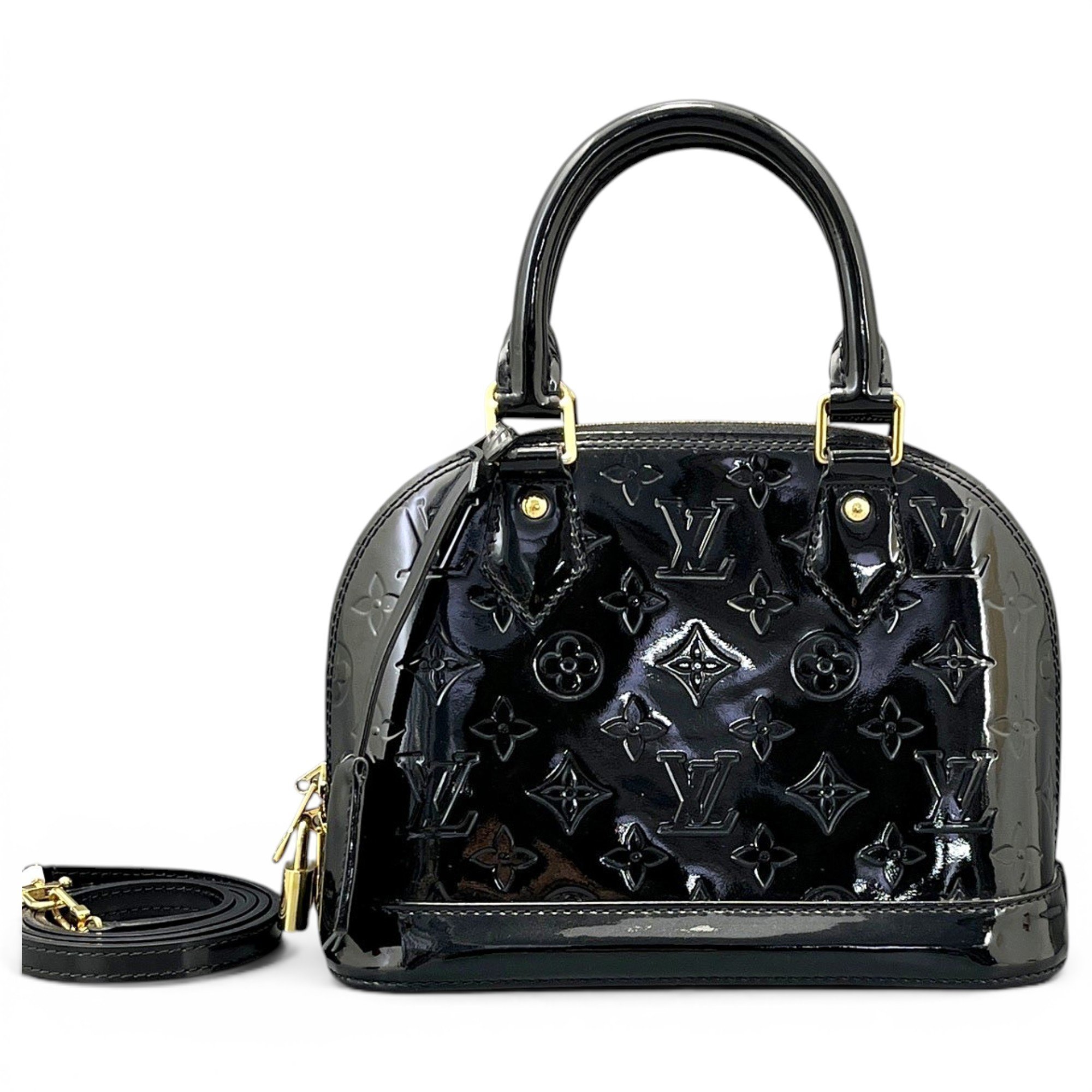 Alma BB patent leather handbag