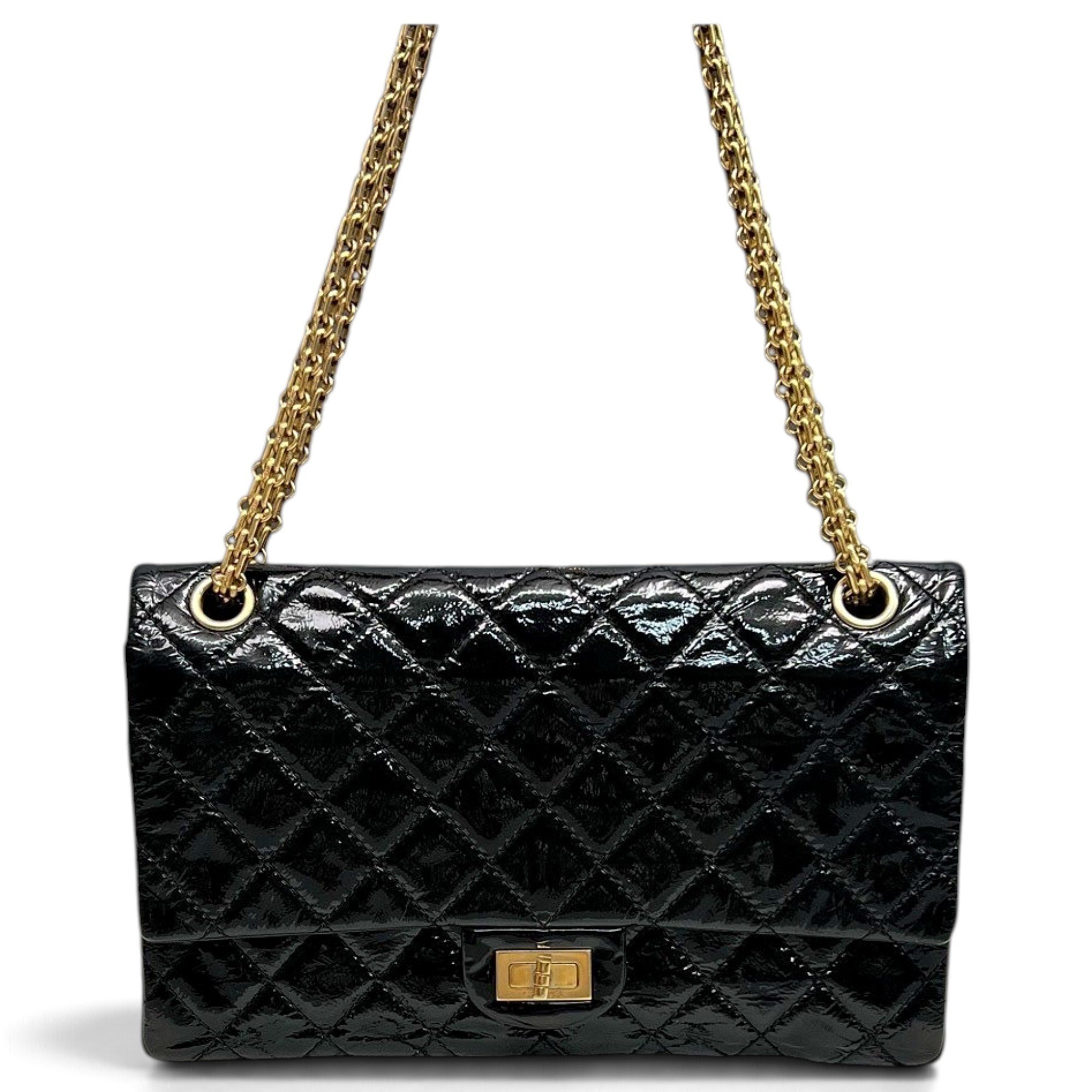 2.55 patent leather handbag
