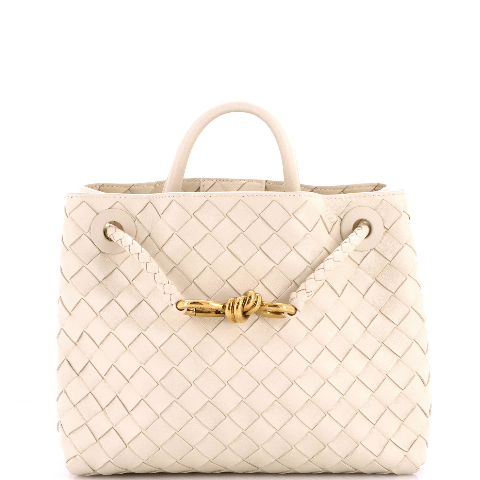 Andiamo Top Handle Bag Intrecciato Nappa Small