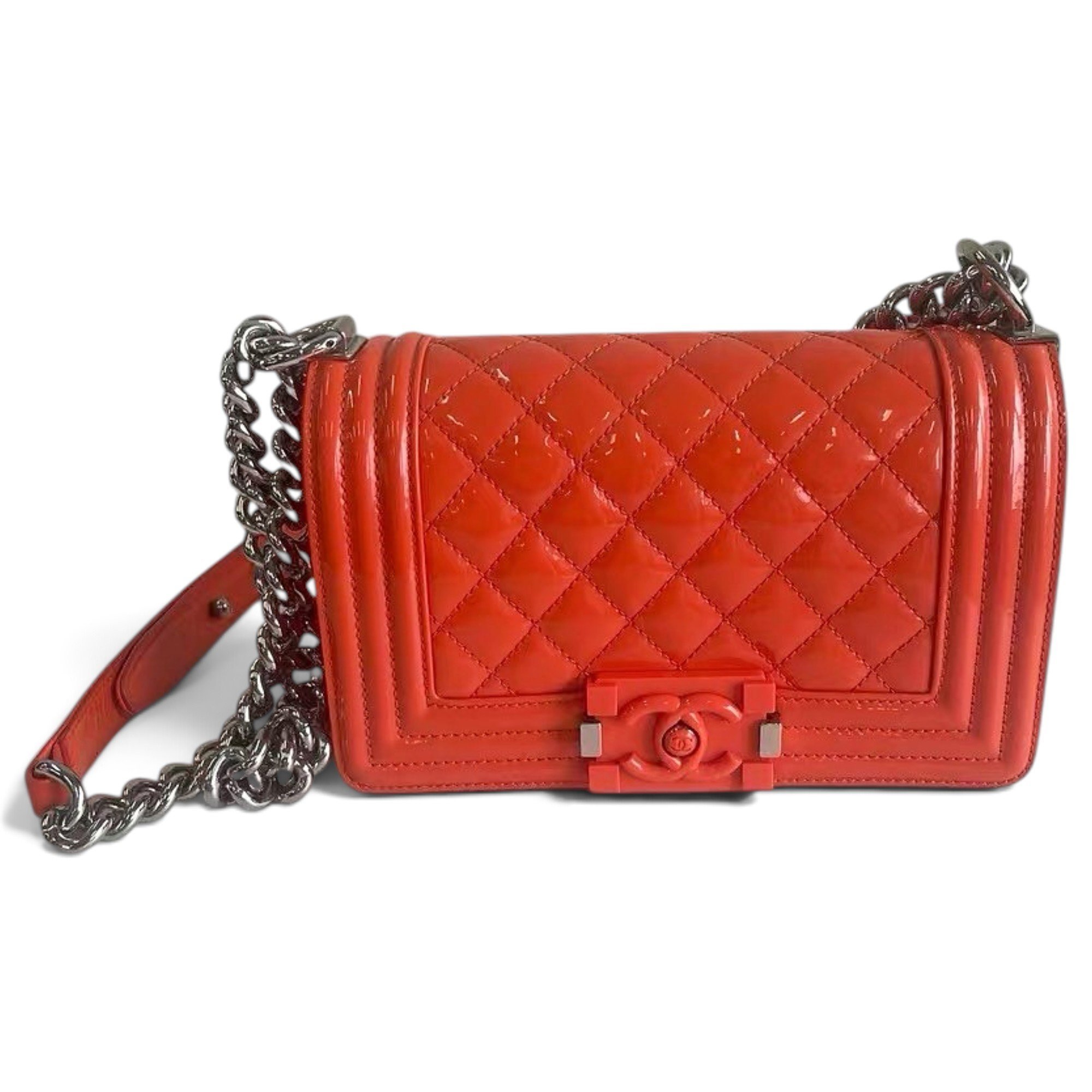 Boy patent leather crossbody bag