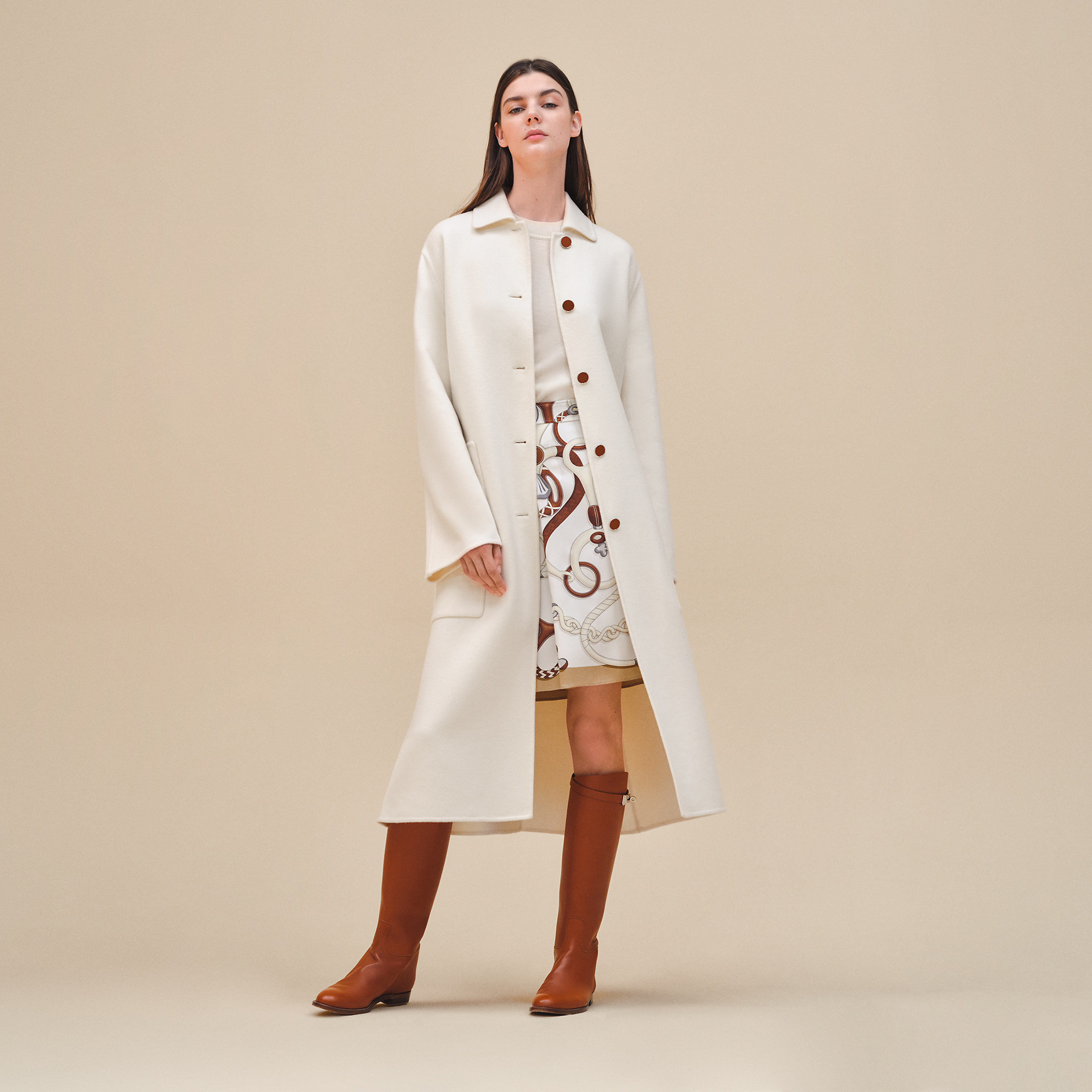 Cashmere wrap coat