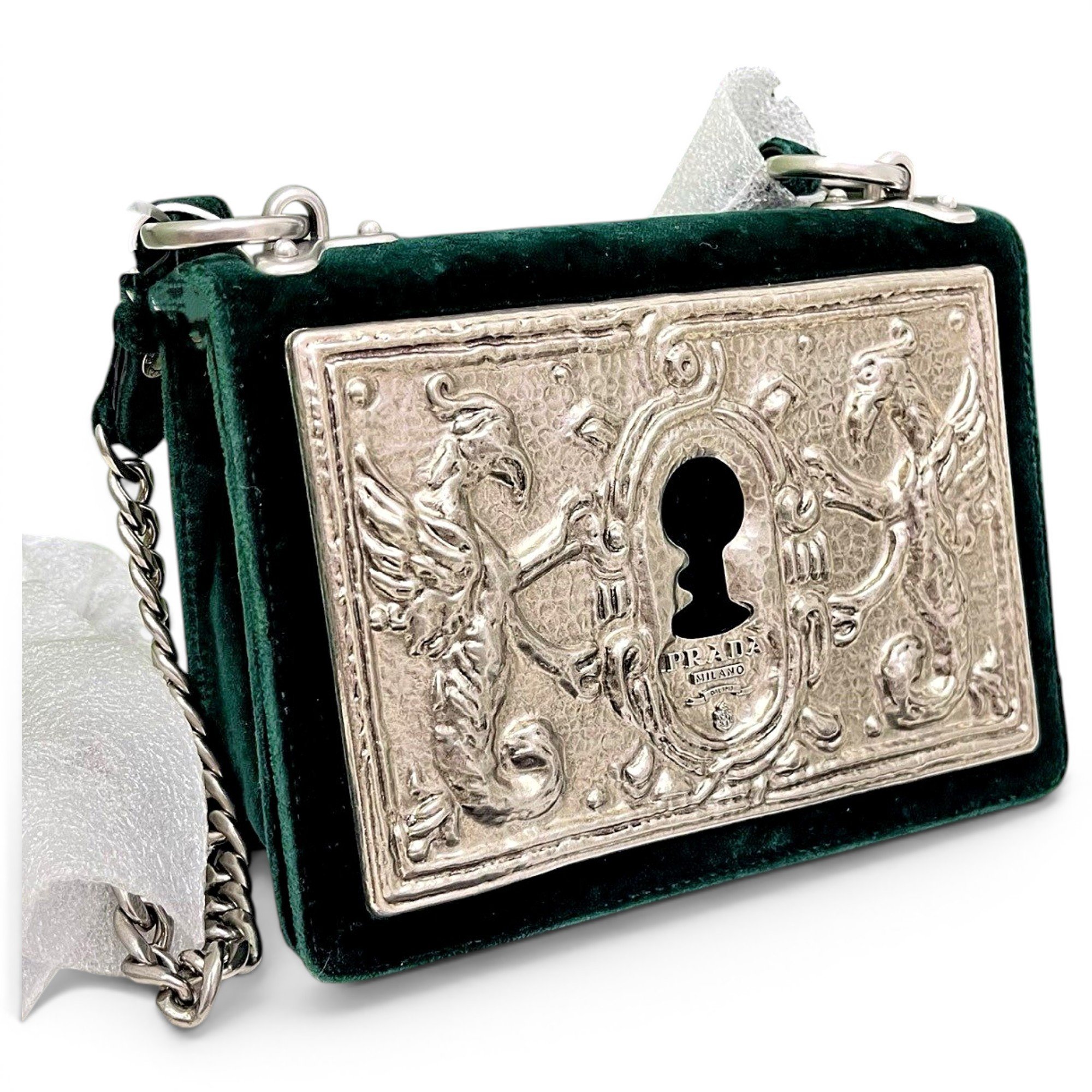 Cahier velvet crossbody bag