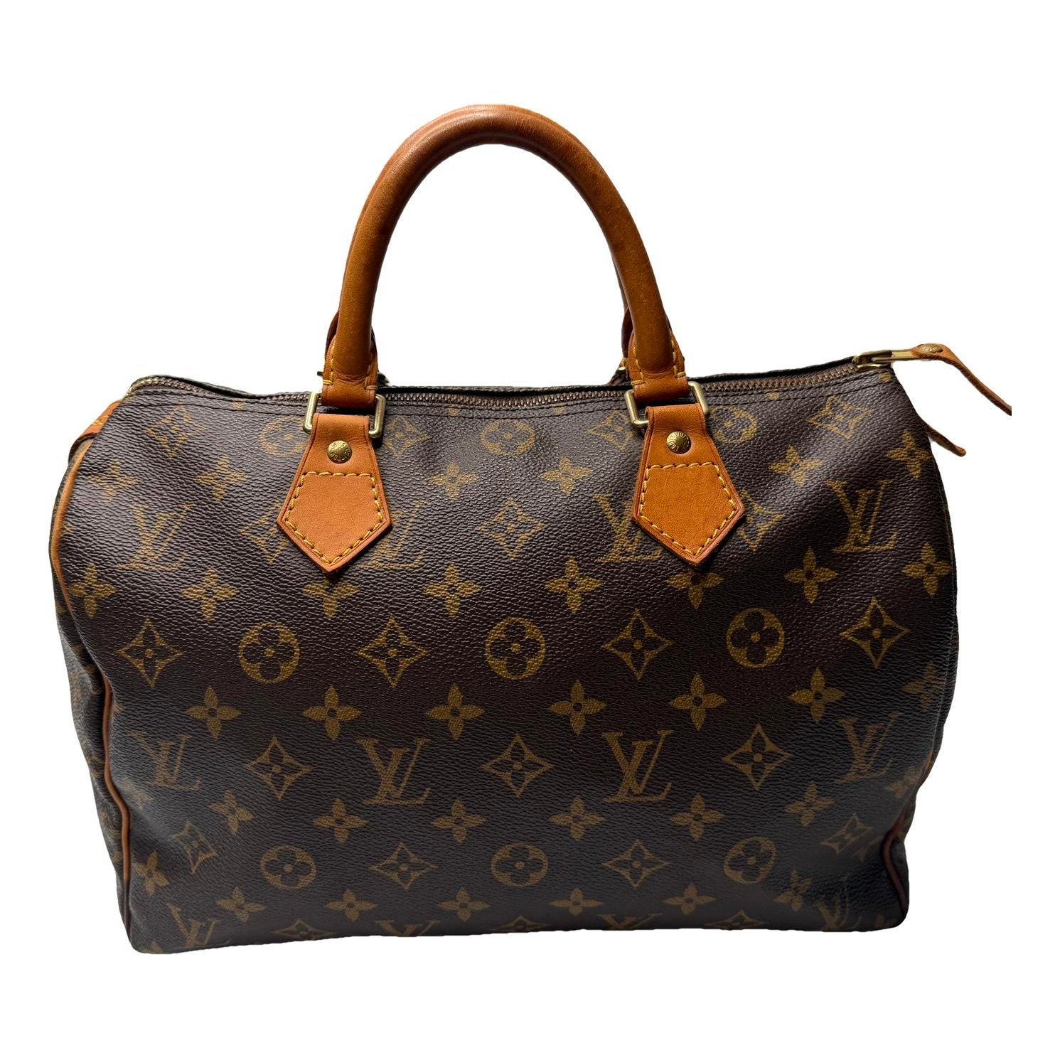 Speedy leather handbag