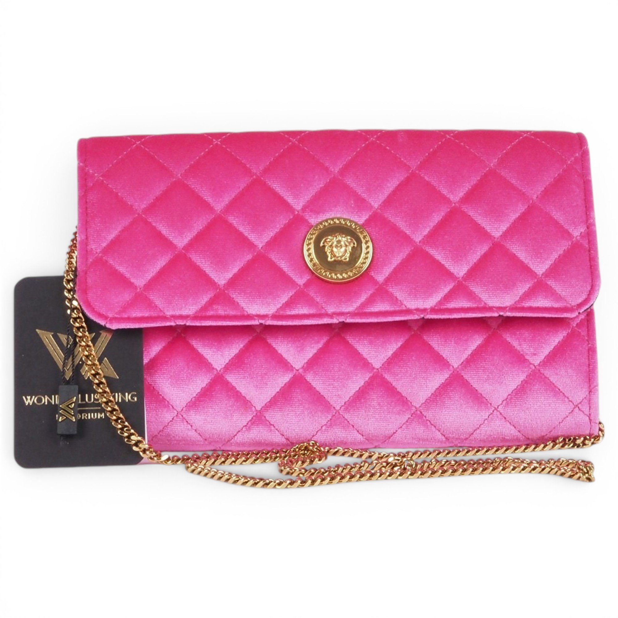 Versace La Medusa velvet handbag