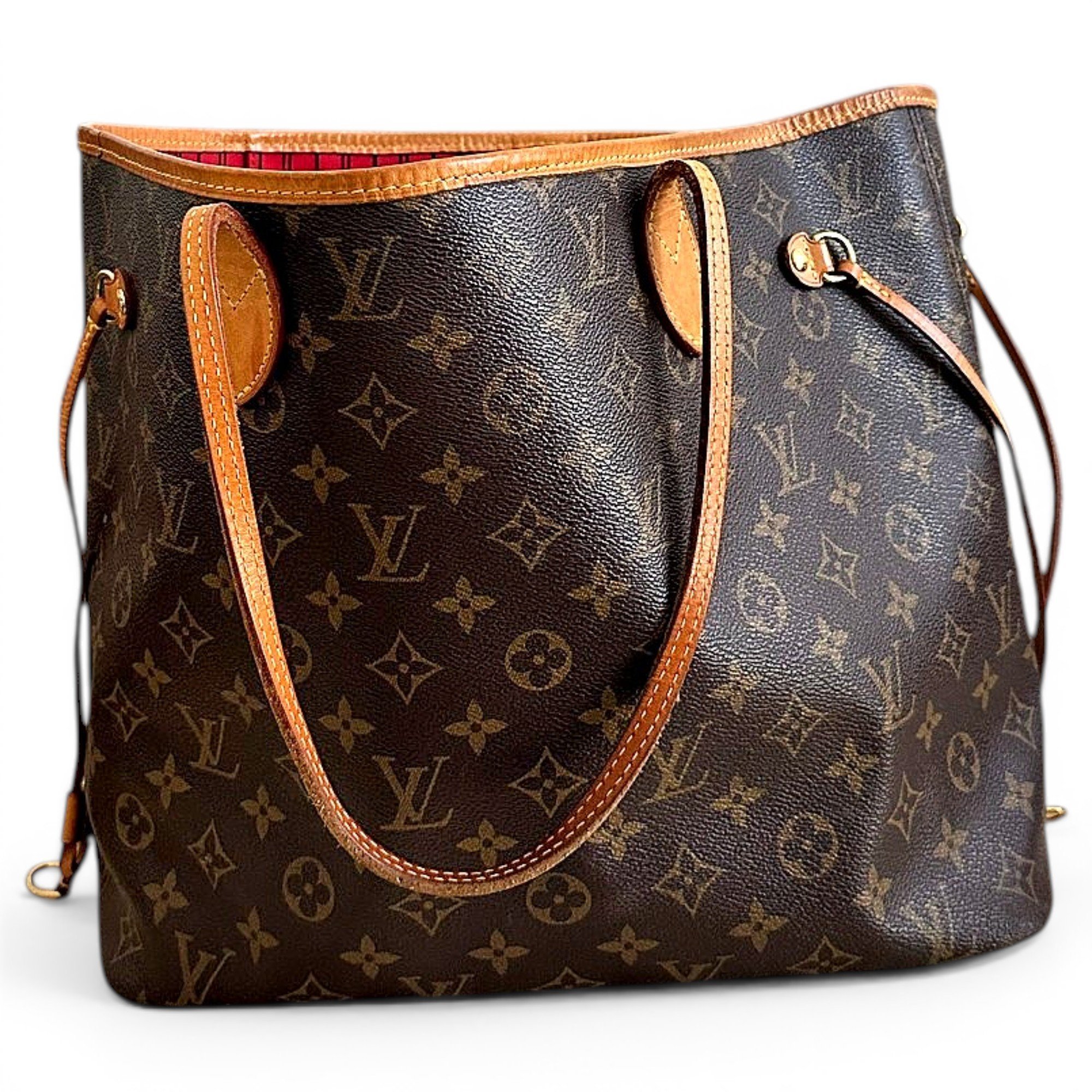Louis Vuitton Neverfull leather handbag