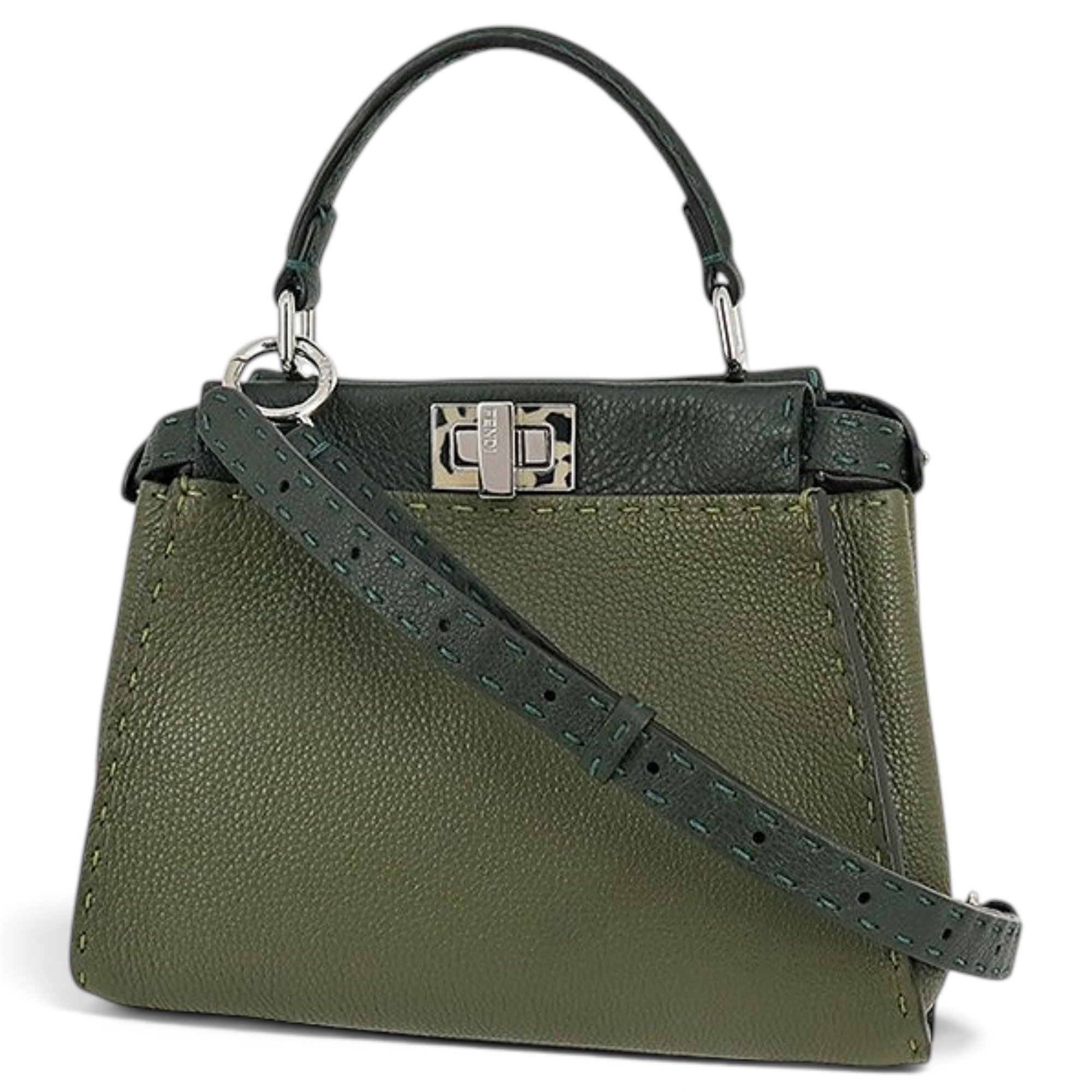 Peekaboo leather crossbody bag