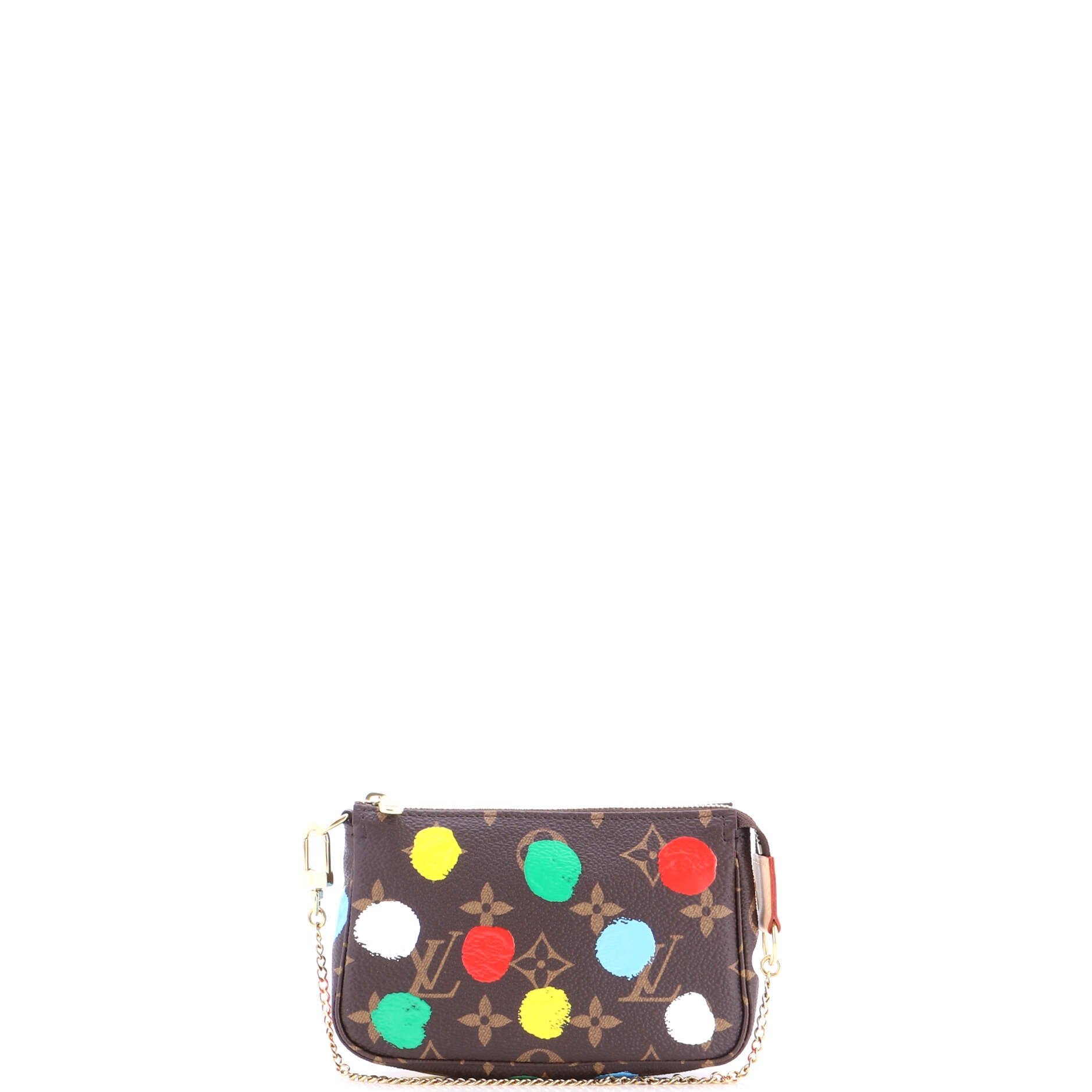 Pochette Accessoires Yayoi Kusama Painted Dots Monogram Canvas Mini