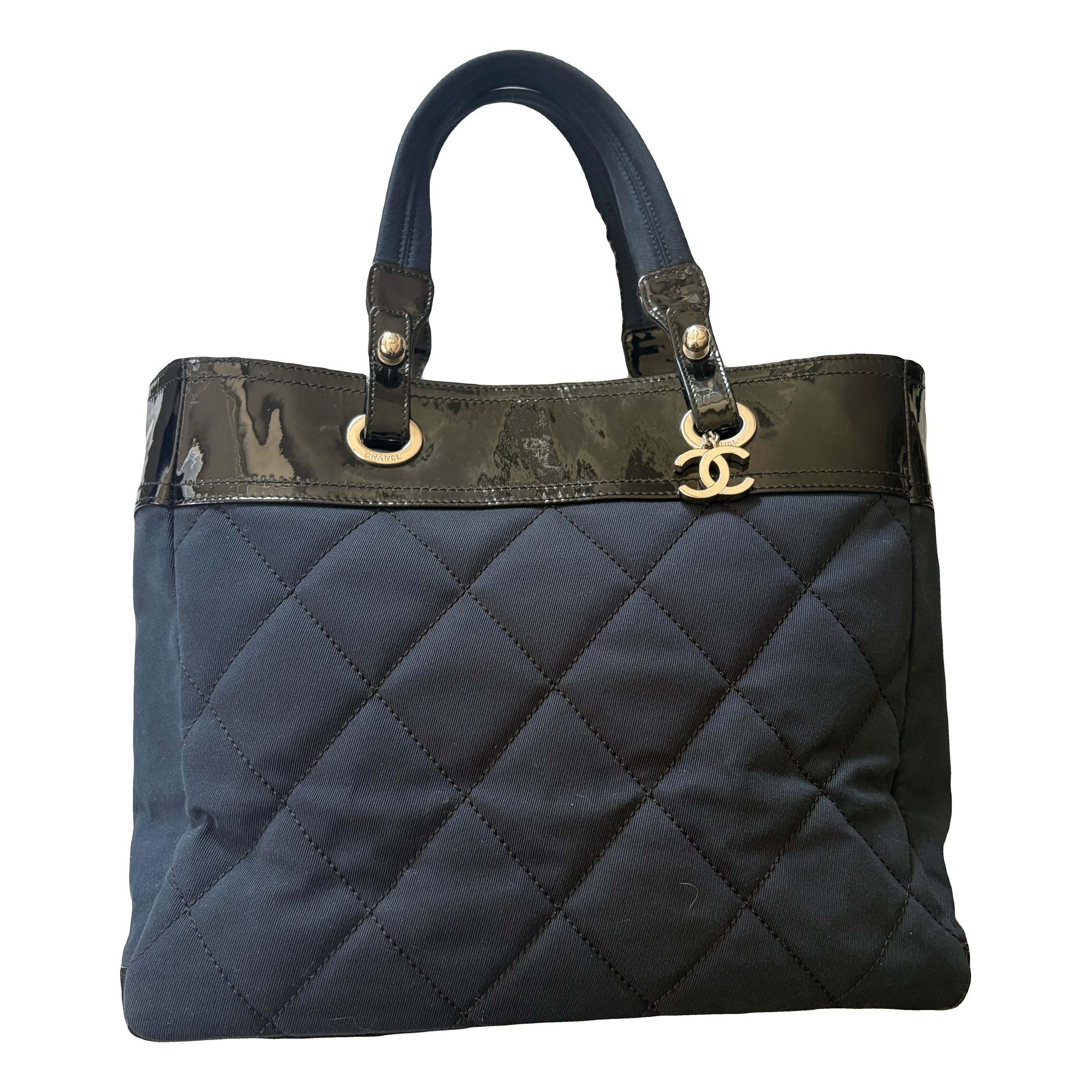 Paris-Biarritz patent leather tote