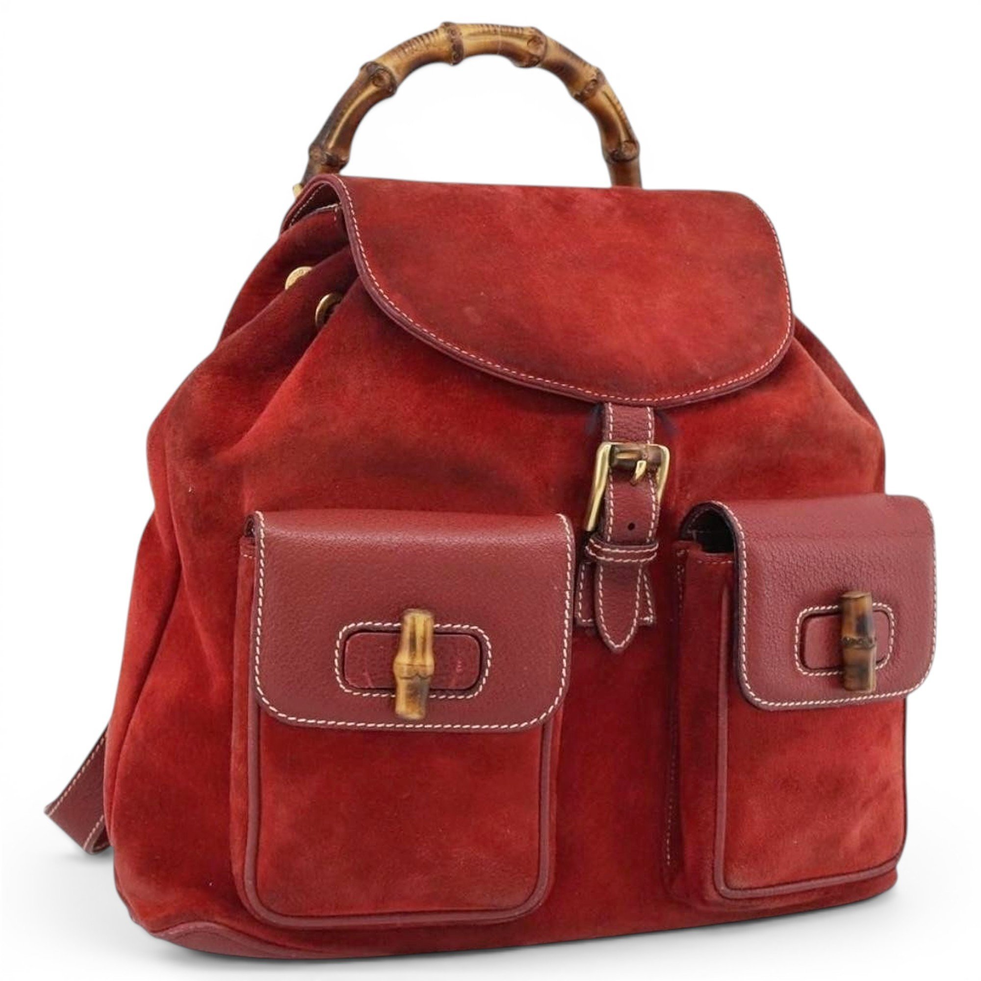 Leather backpack