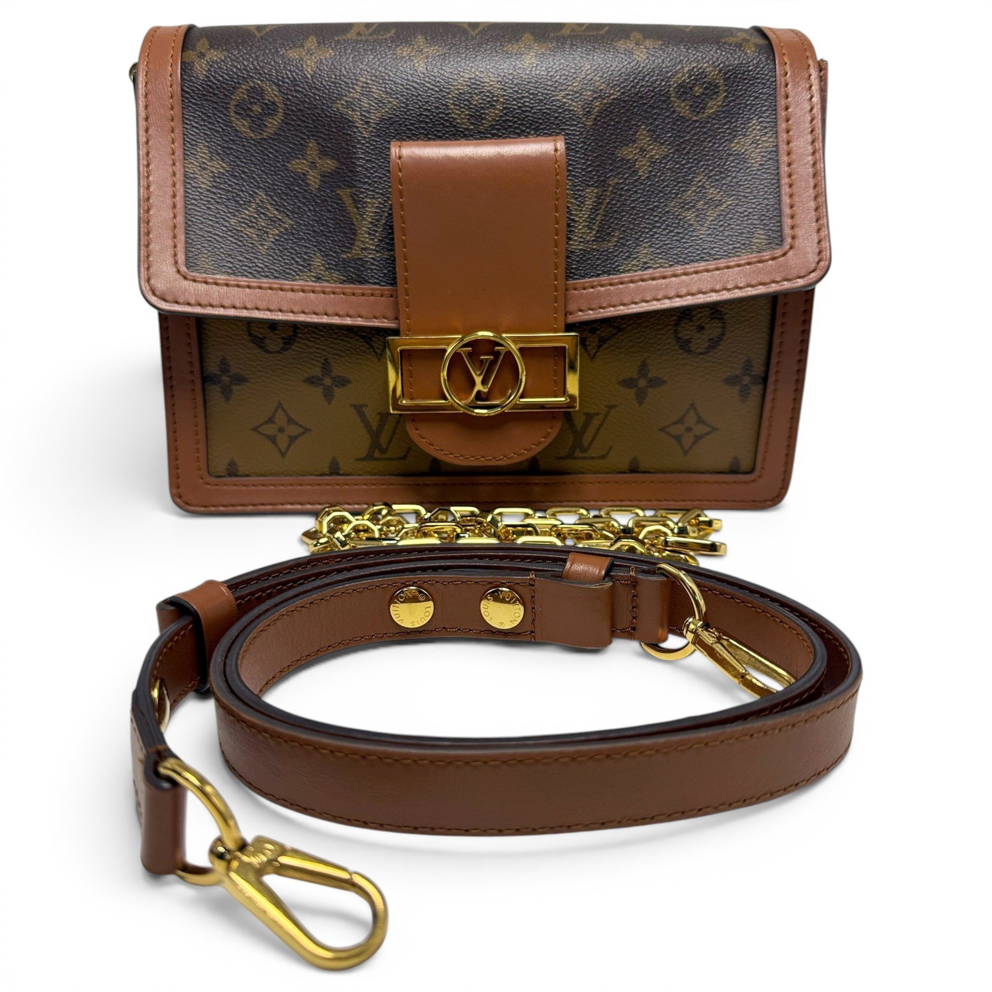 Dauphine leather handbag