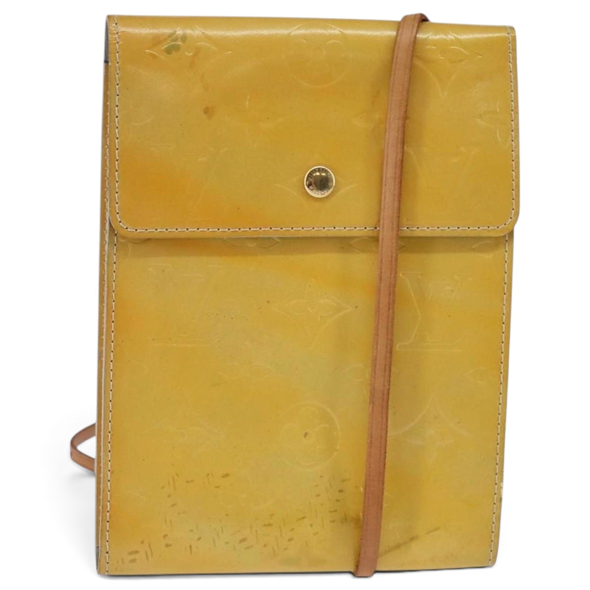 Patent leather handbag