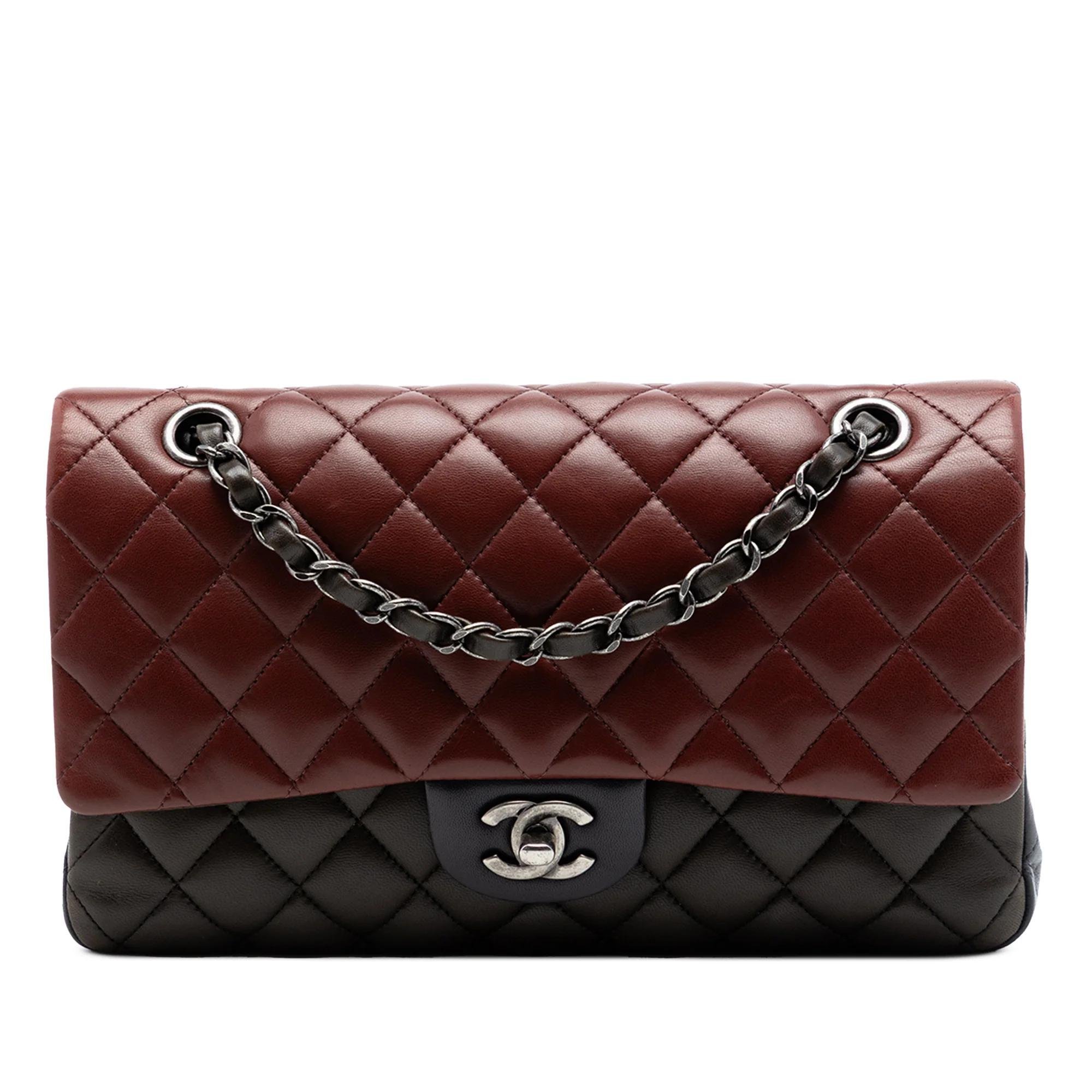 Wallet On Chain Boy Half Flap leather handbag