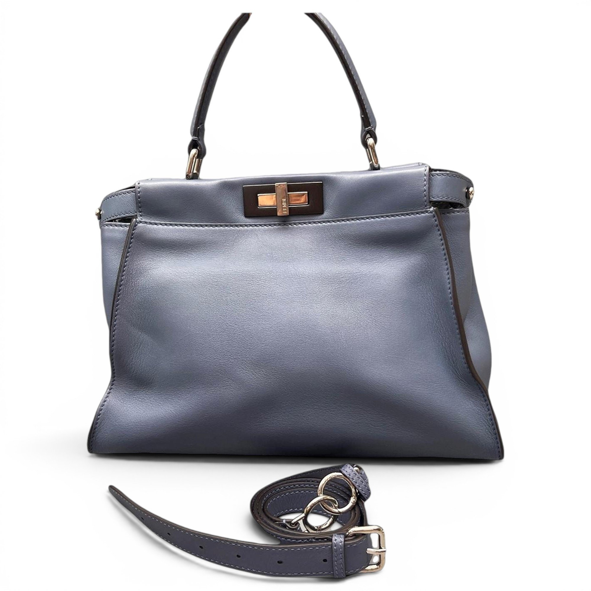 Peekaboo leather handbag