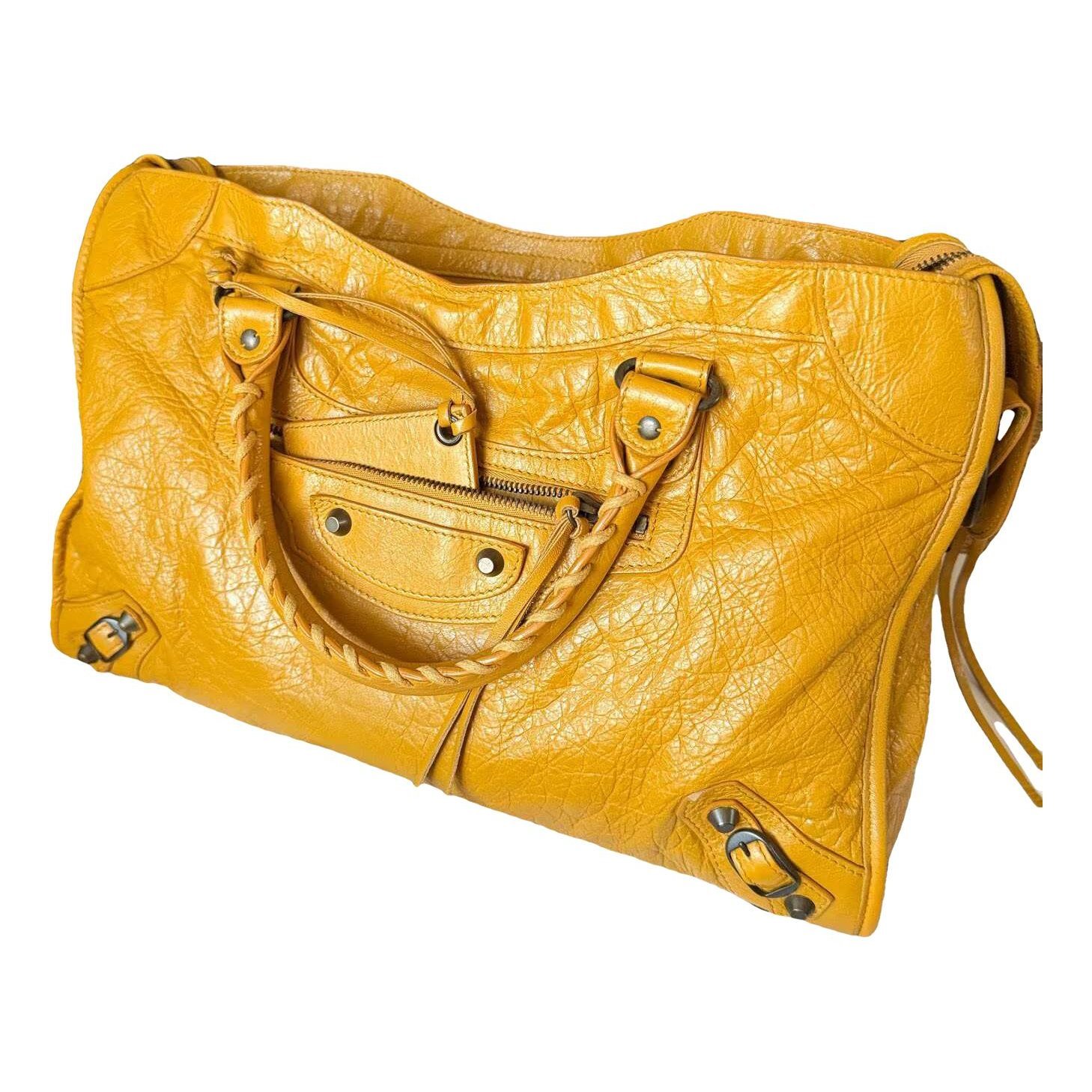 Classic Metalic leather handbag