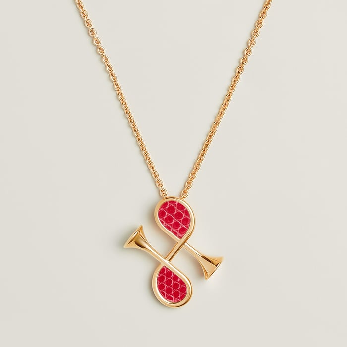 Rose Extrême Cor H Pendant