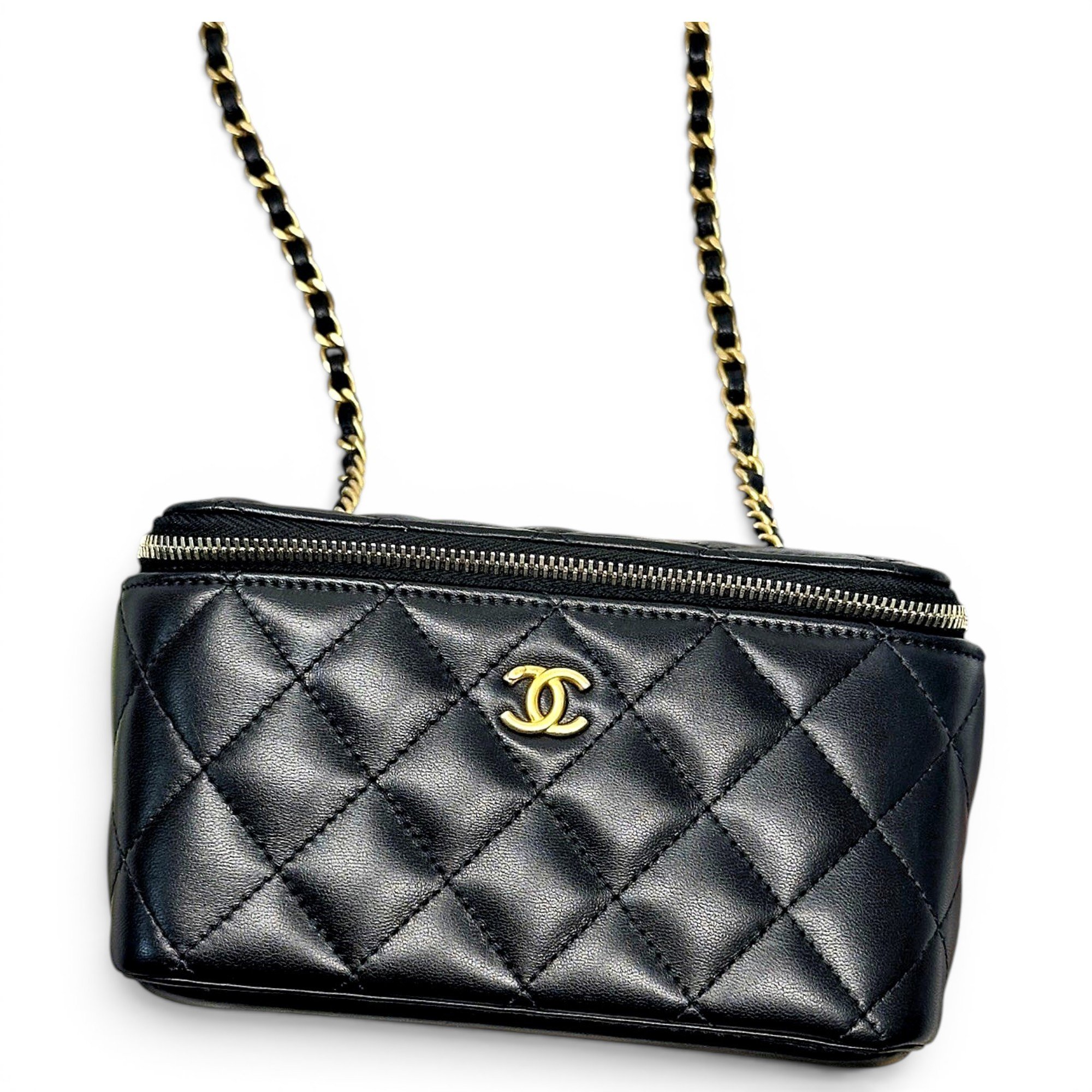 Trendy CC Vanity leather handbag