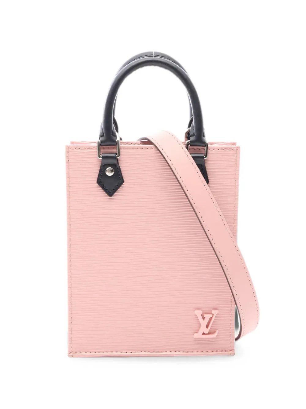 2021 Petite Sac Plat leather tote bag