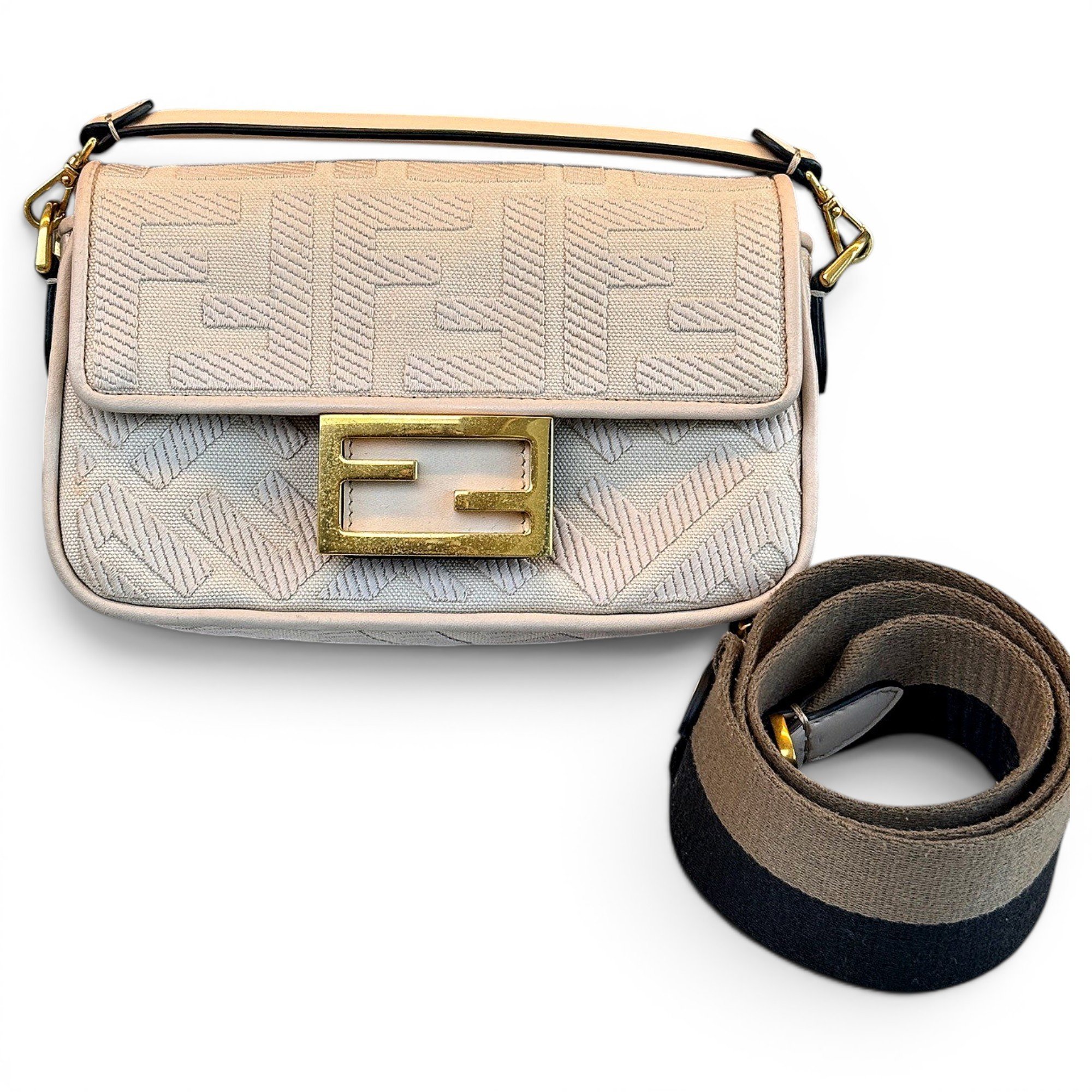 Baguette leather handbag