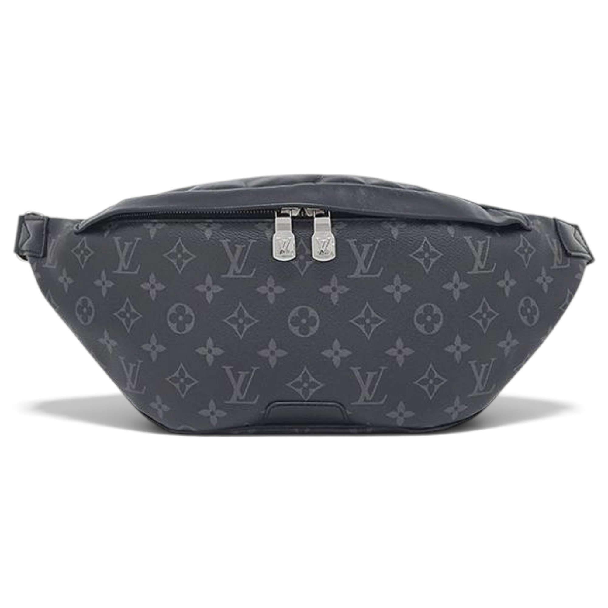 Double zip leather bag