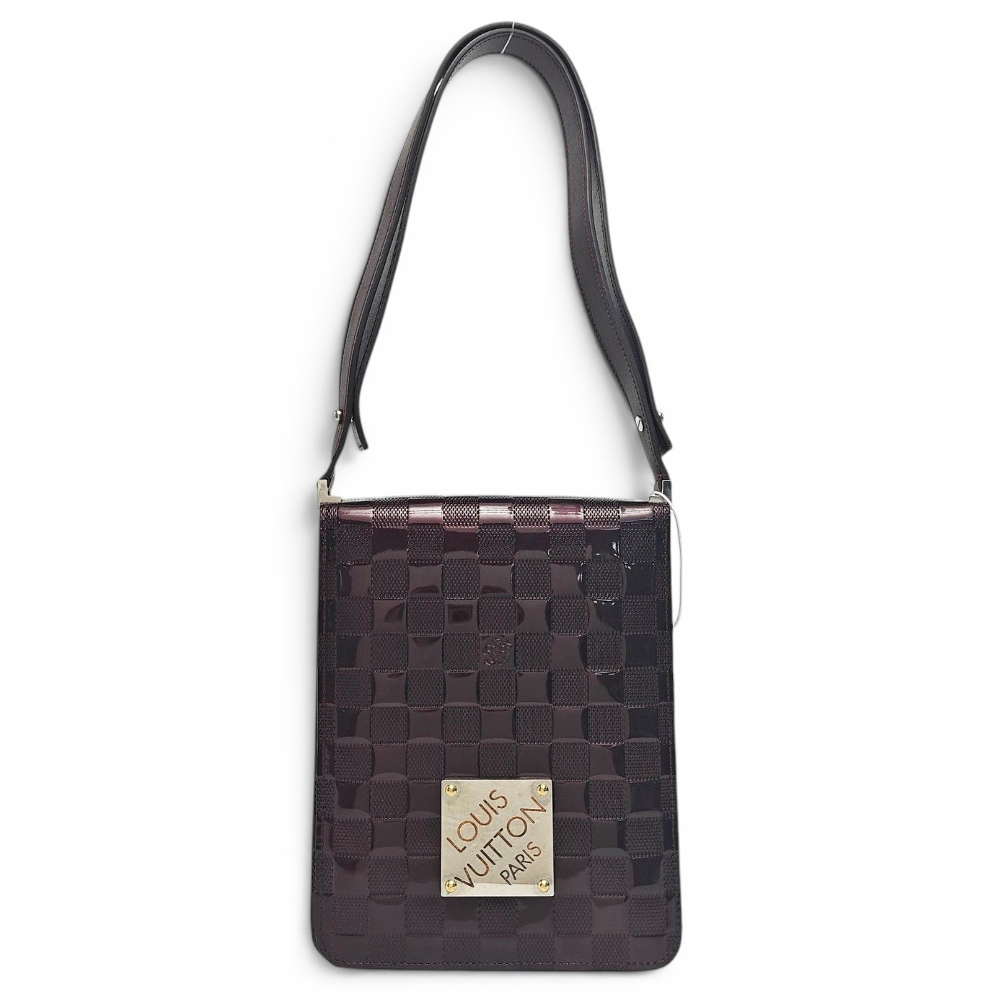 Patent leather handbag