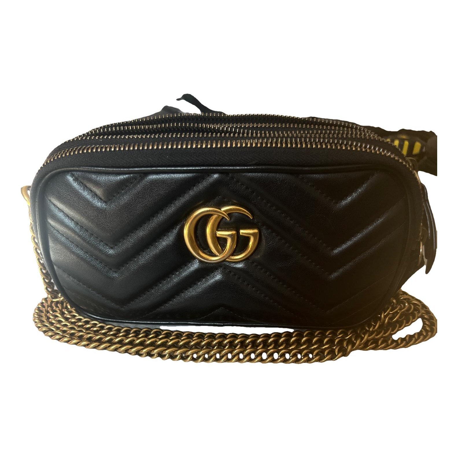 GG Marmont Triple zip leather crossbody bag