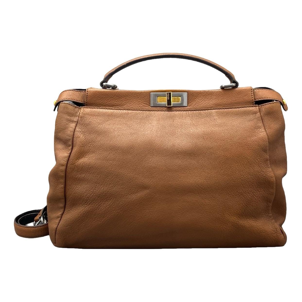 Peekaboo leather handbag