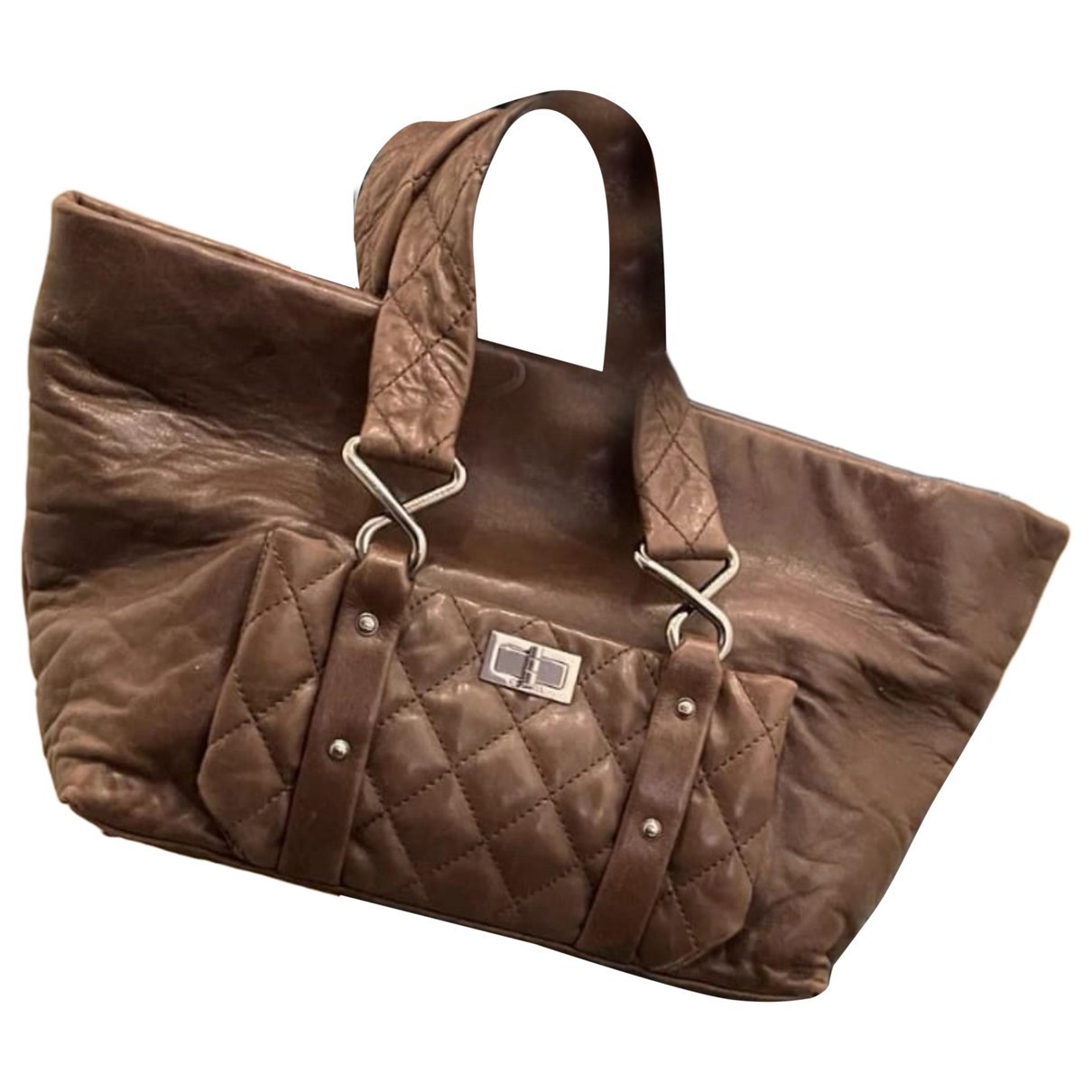 Grand shopping leather tote