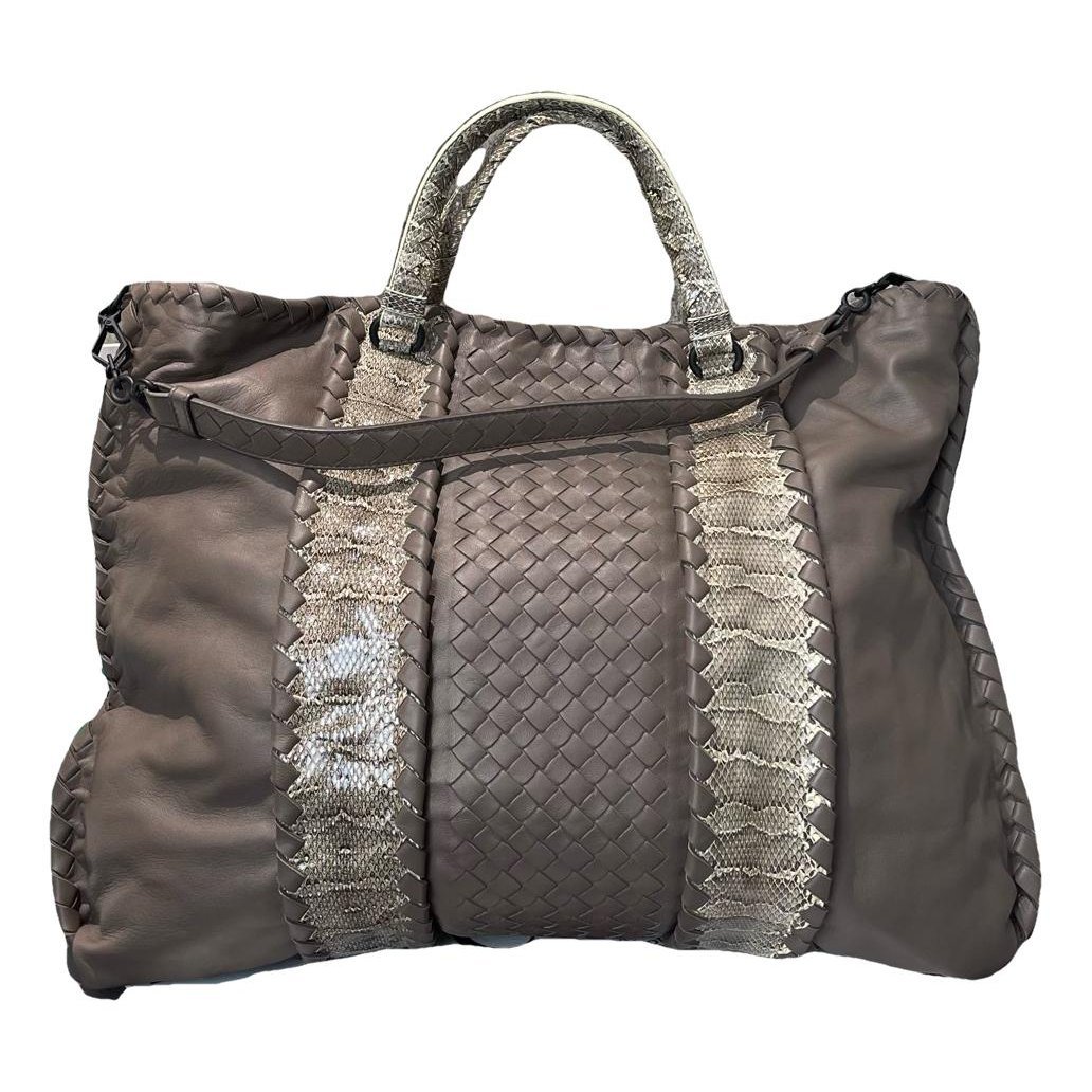 Leather tote