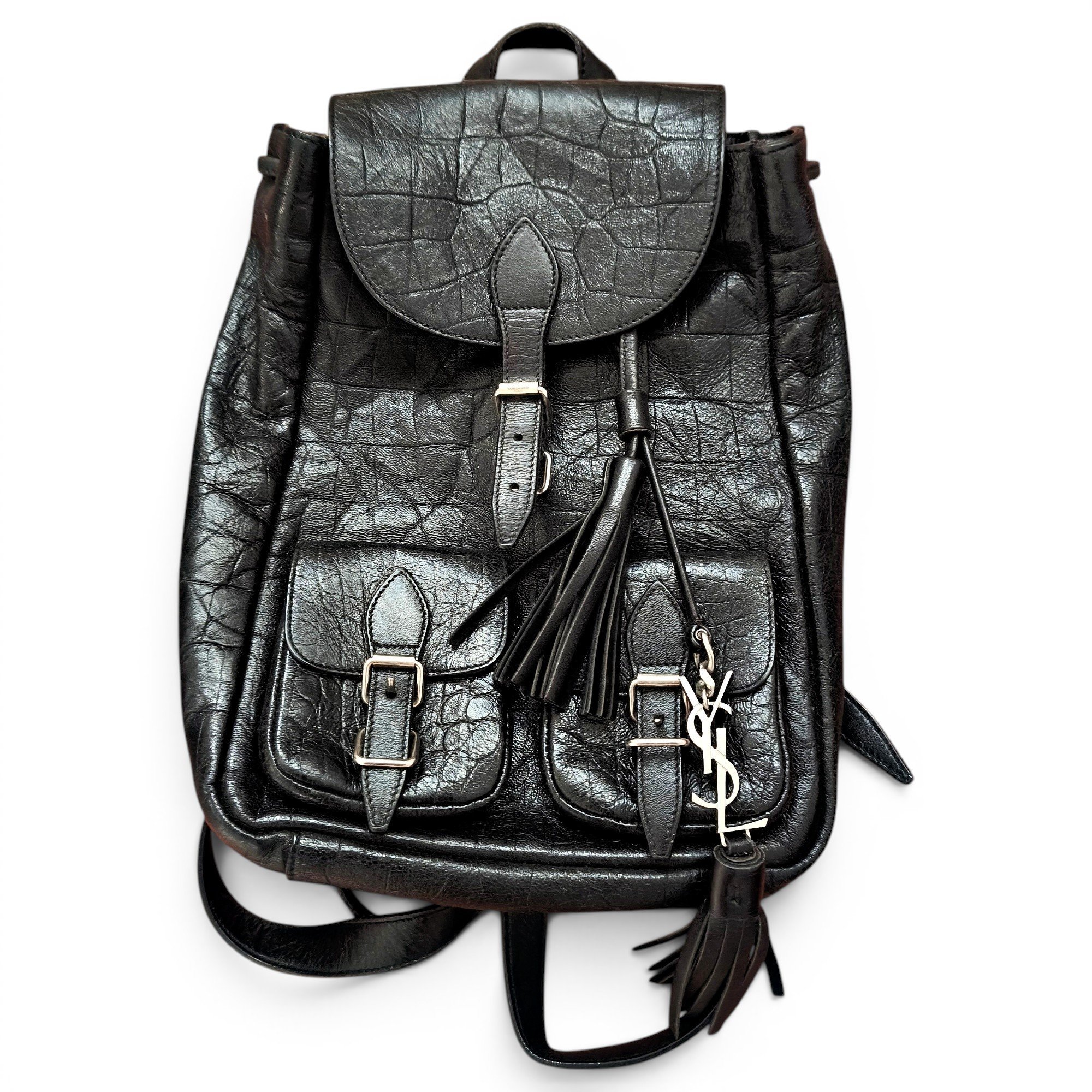 Festival leather backpack
