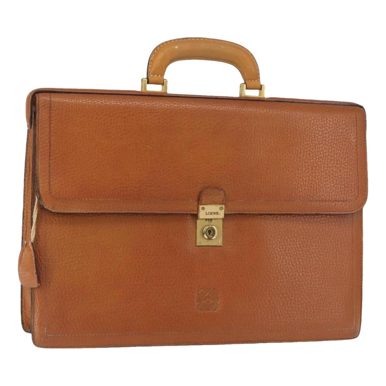 Leather travel bag