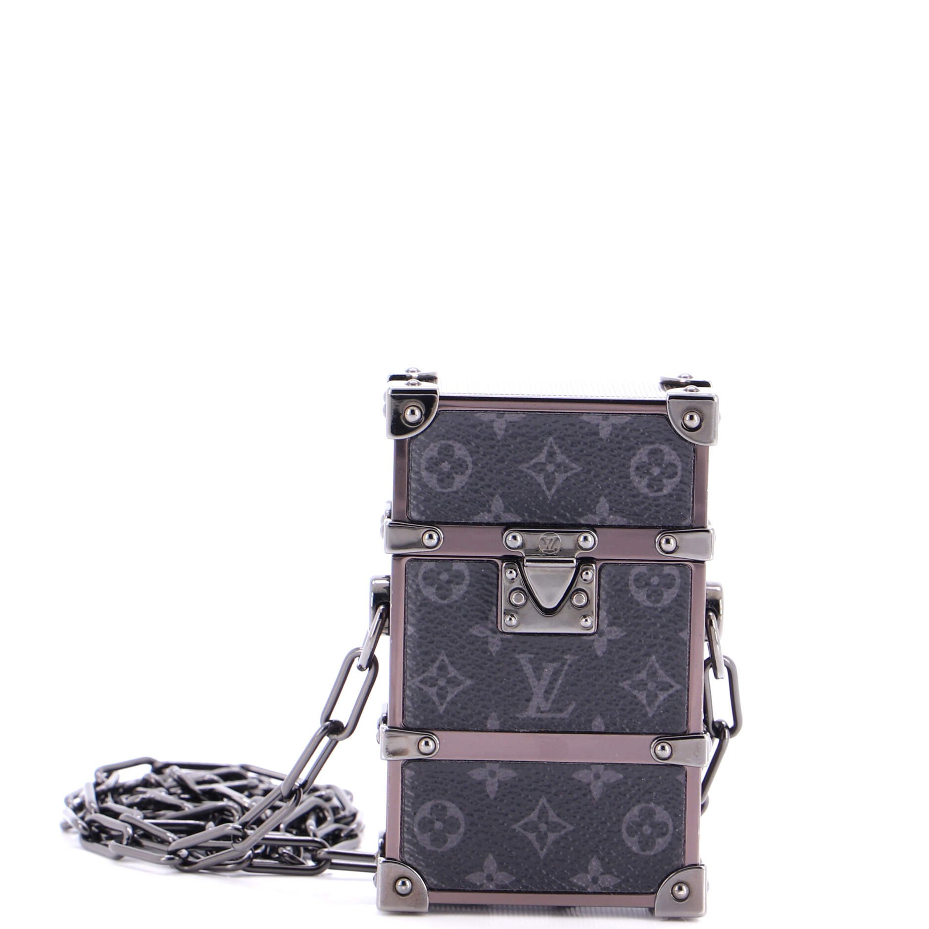 Trunk Box Pouch Monogram Eclipse Canvas