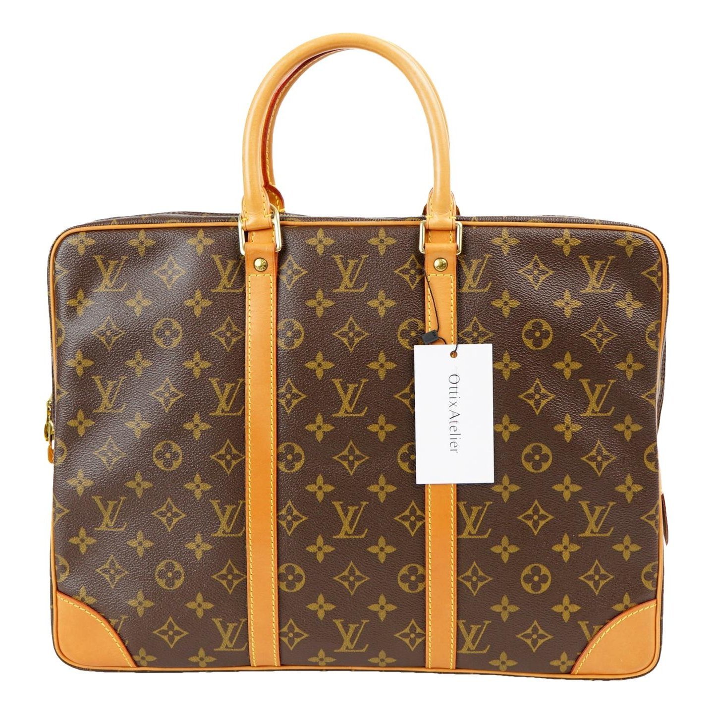 Porte Documents Voyage leather handbag