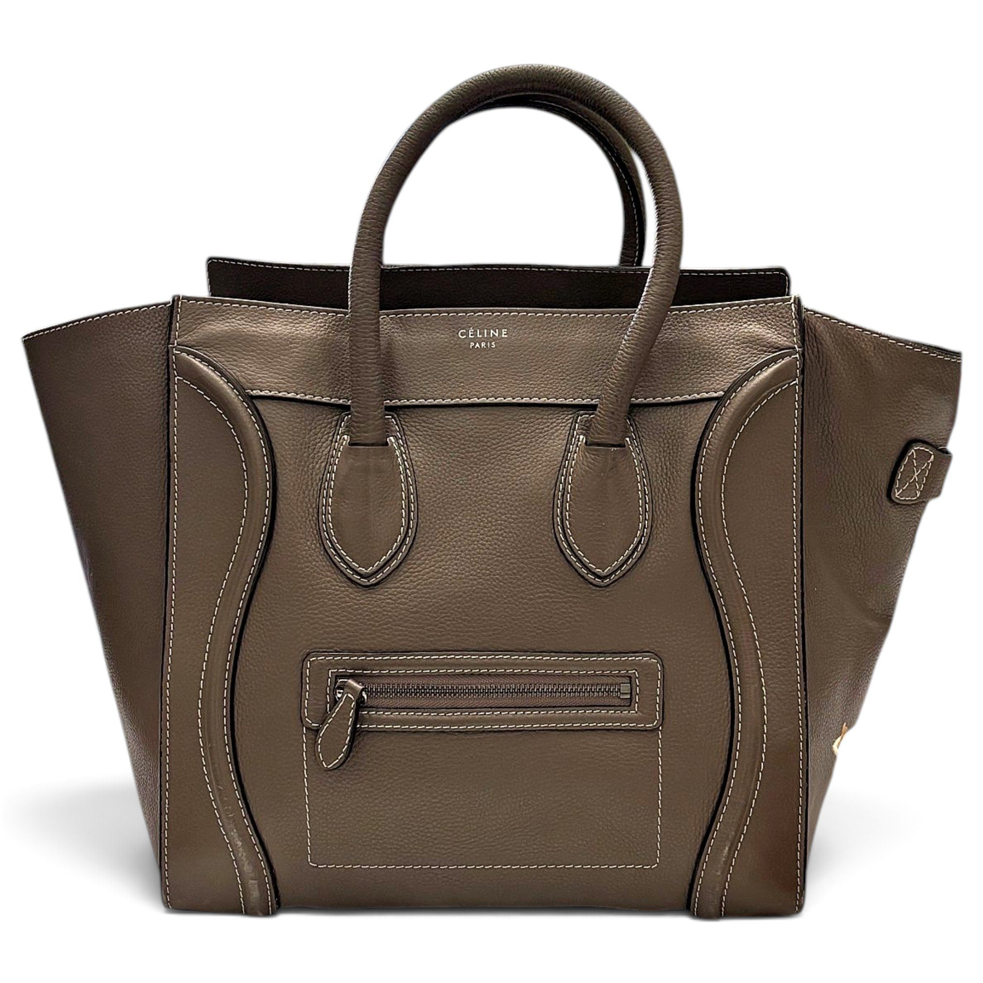 Luggage leather tote