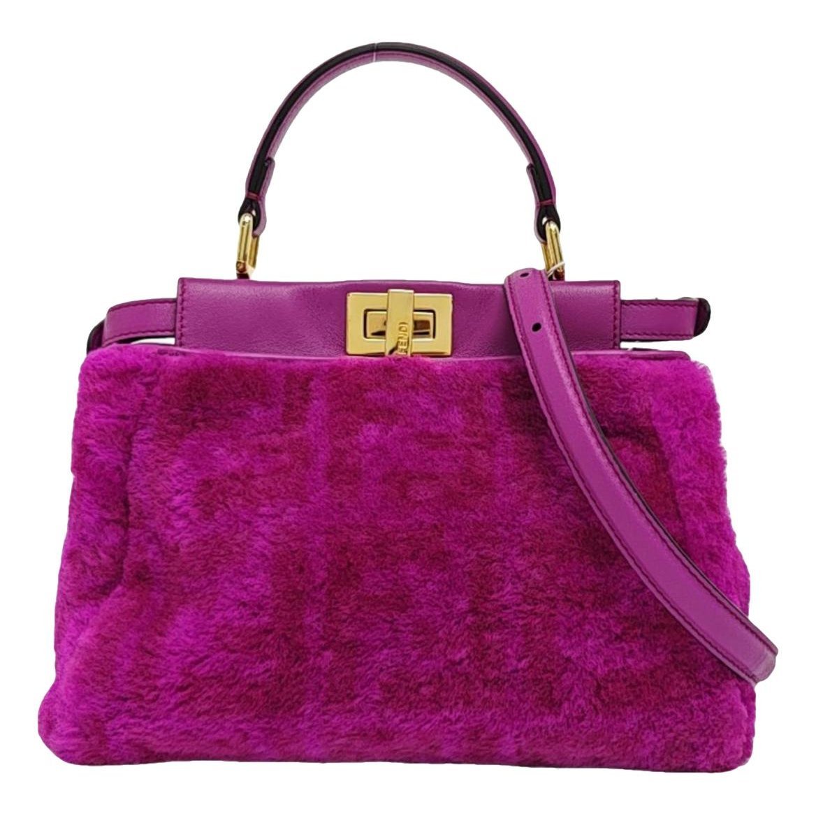 Peekaboo wool handbag