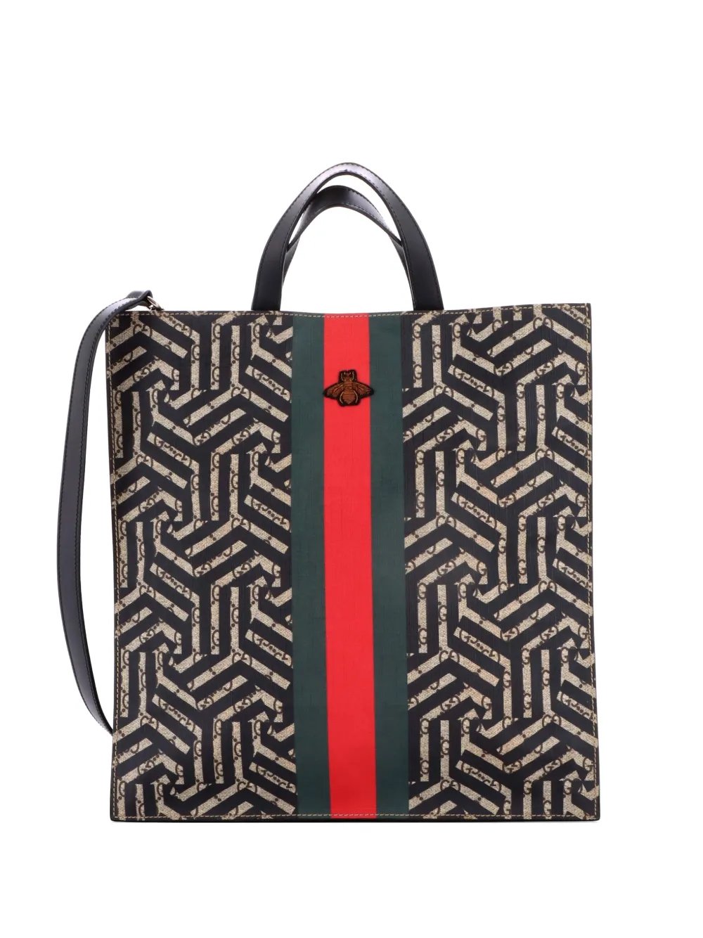 Convertible Soft Open Caleido GG Coated Canvas tote bag