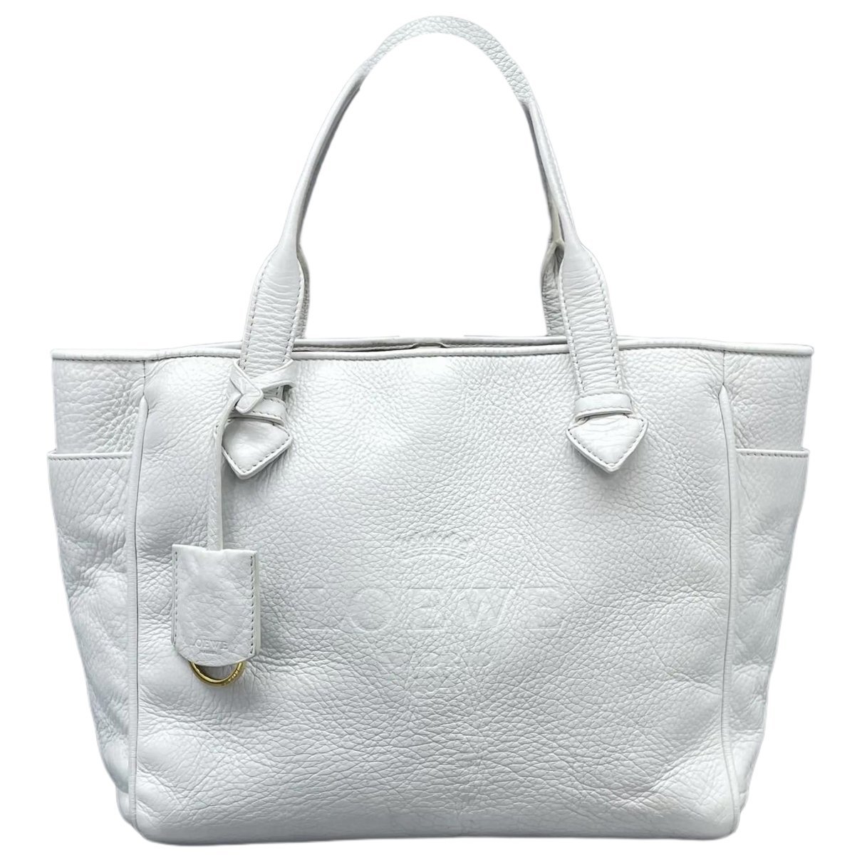 Cushion leather tote