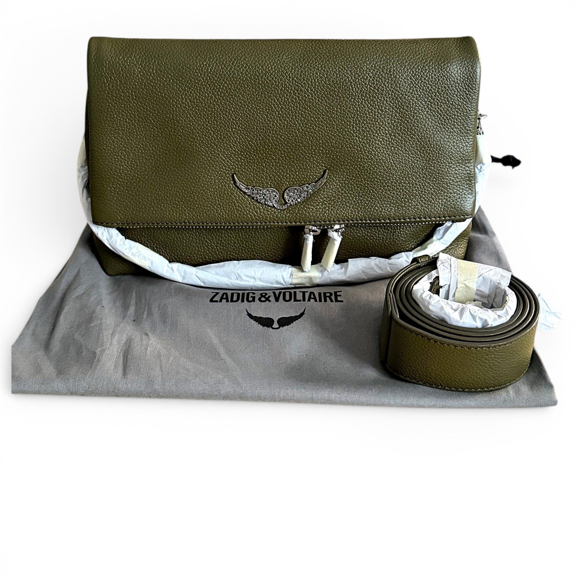 Rock leather crossbody bag