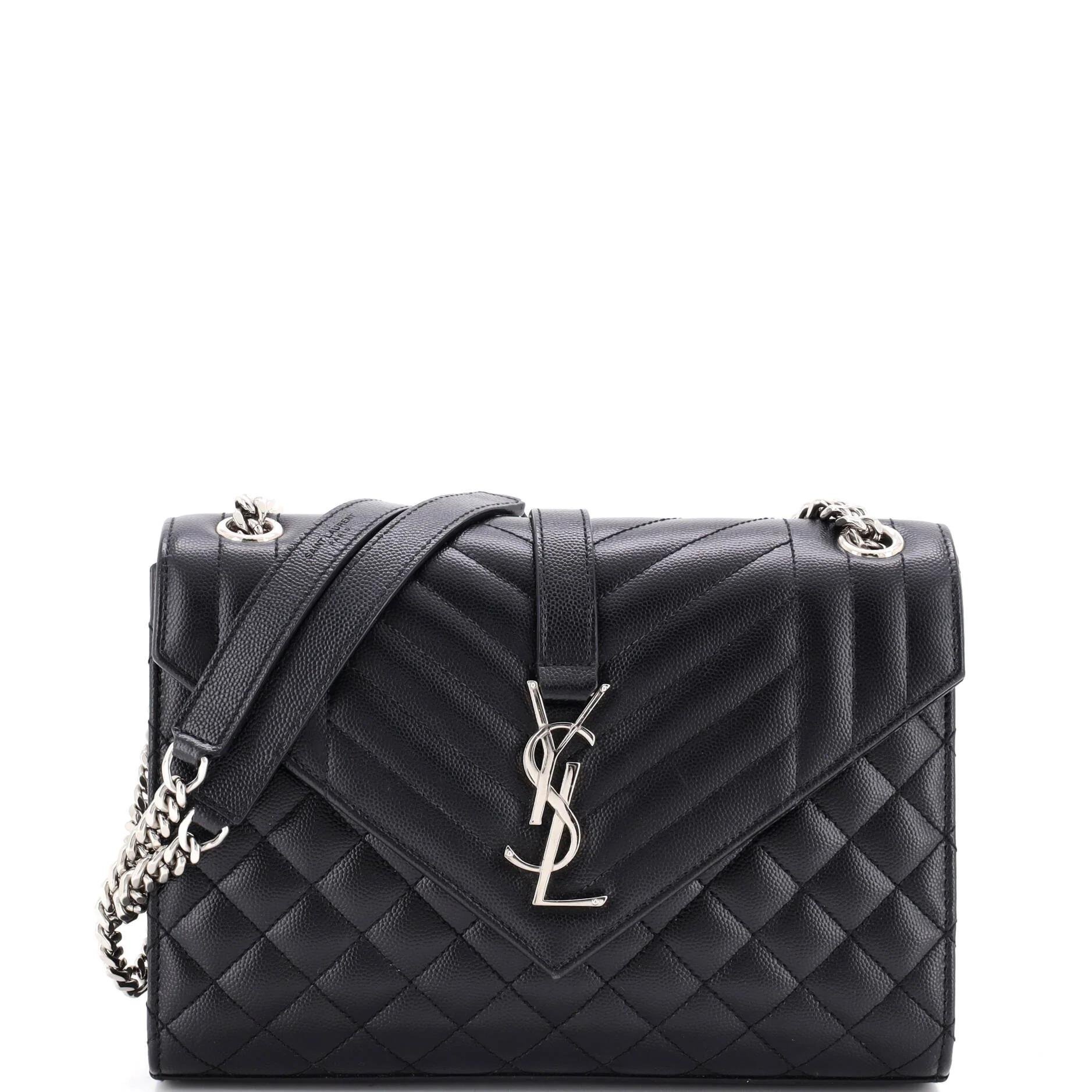 Envelope leather handbag