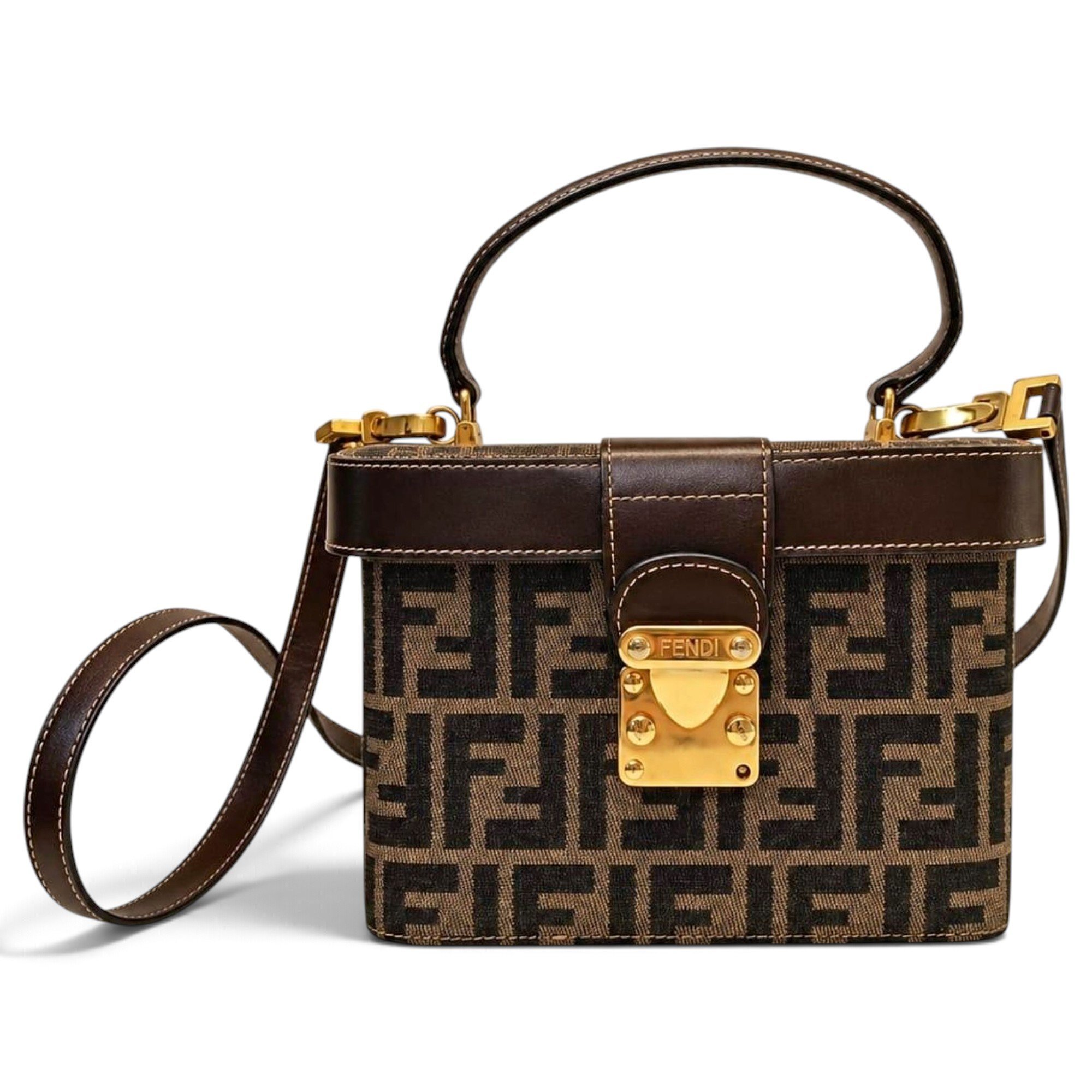 FF leather satchel