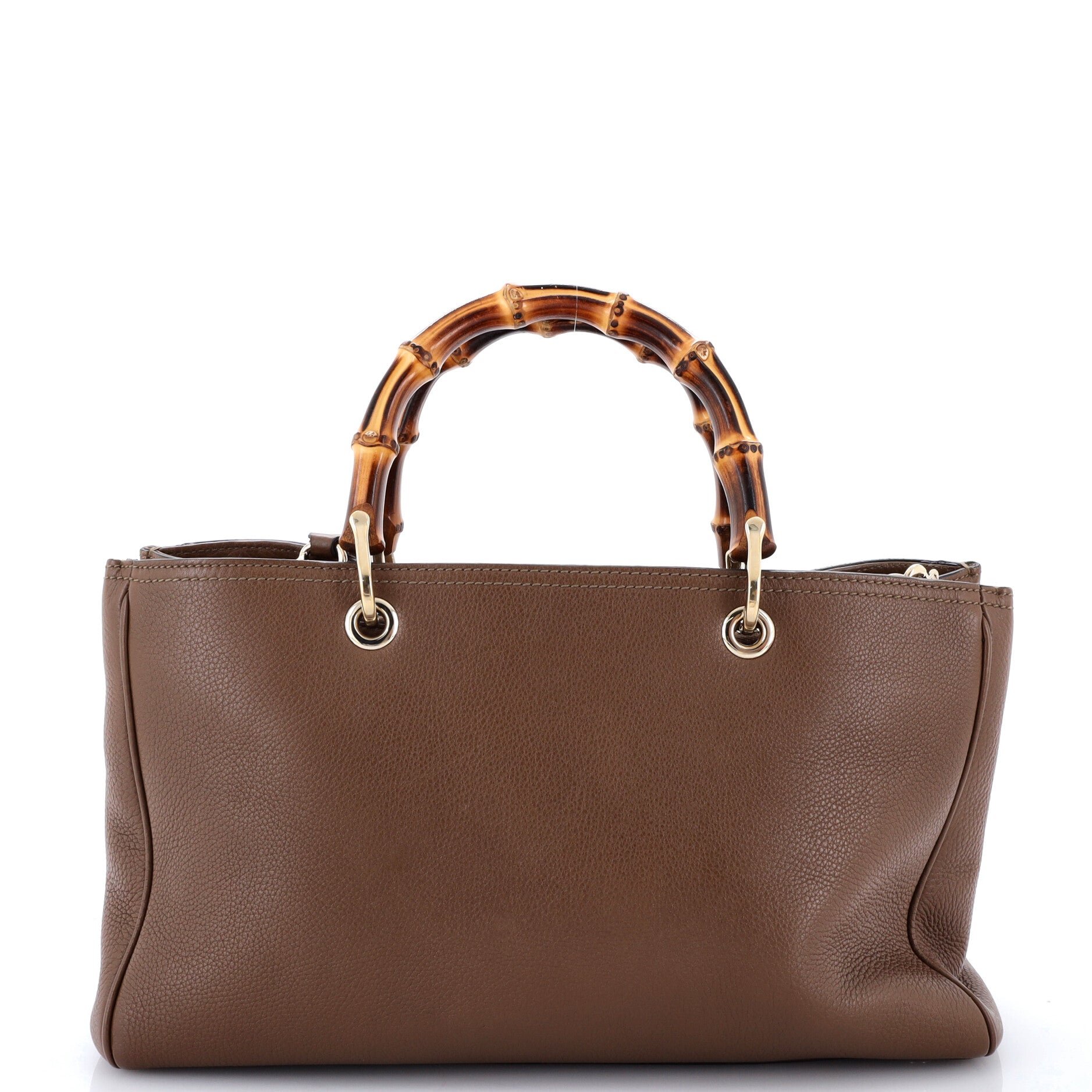 Bamboo Shopper Tote Leather Medium