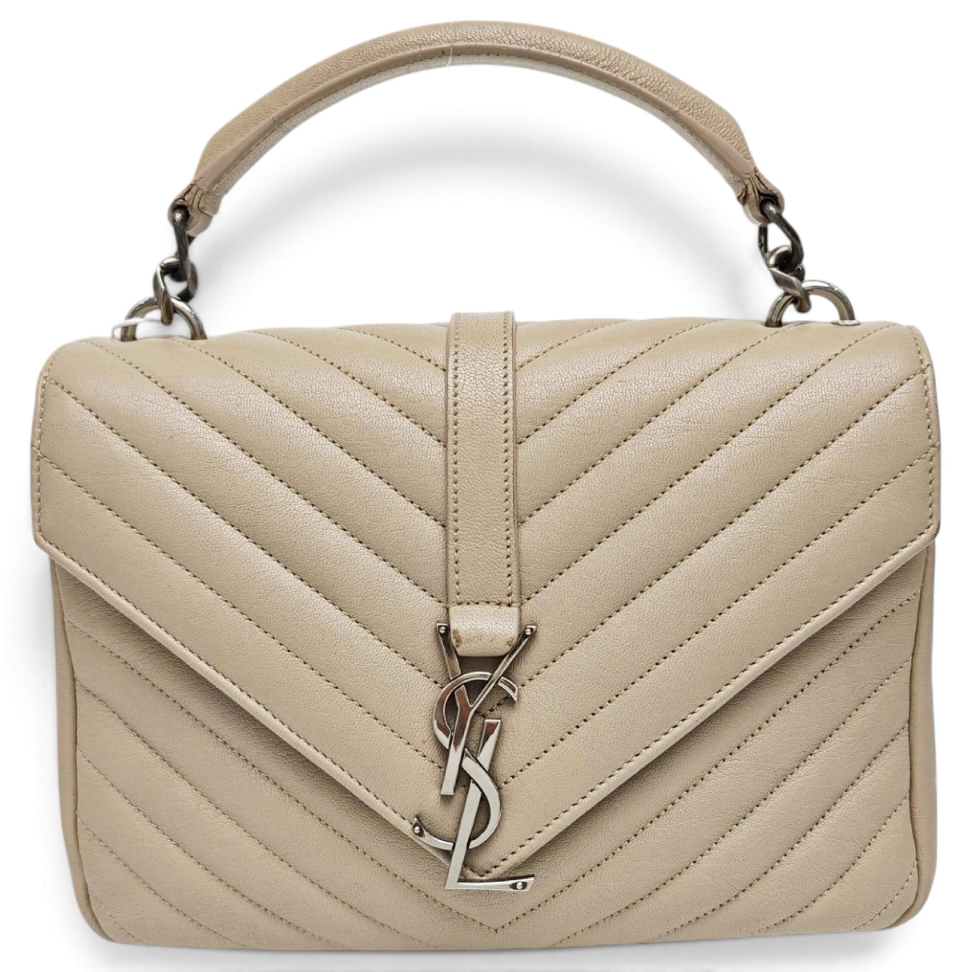 Collége monogramme leather handbag