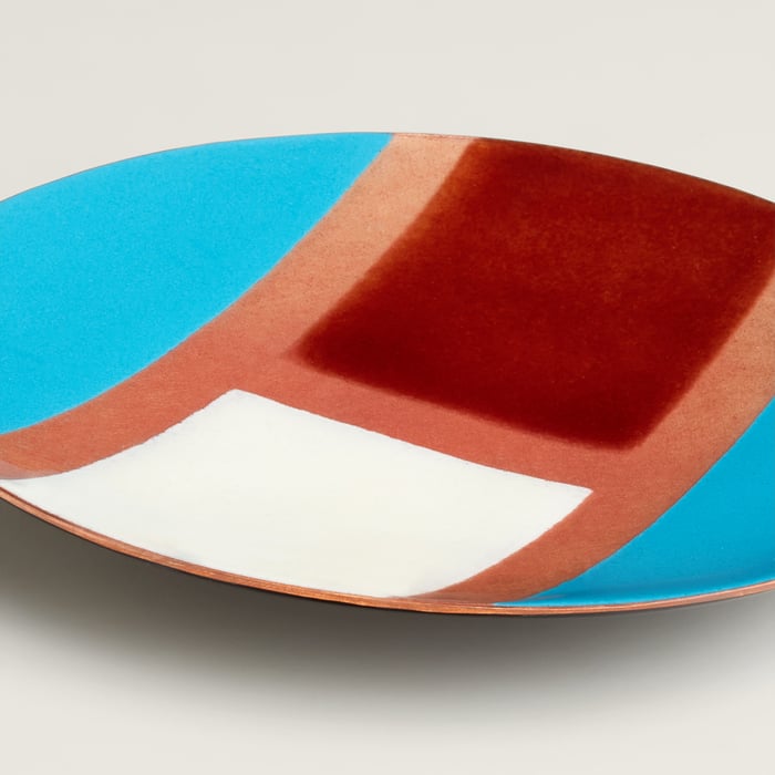 Turquoise Sialk Change Tray