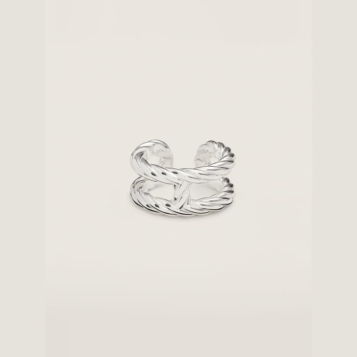 Sans Coloris Chaine d'Ancre Alea II Twisted Ring