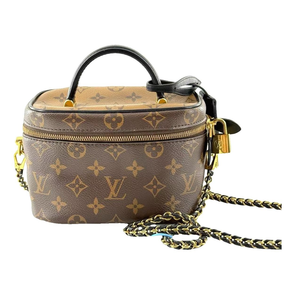 Vanity leather handbag