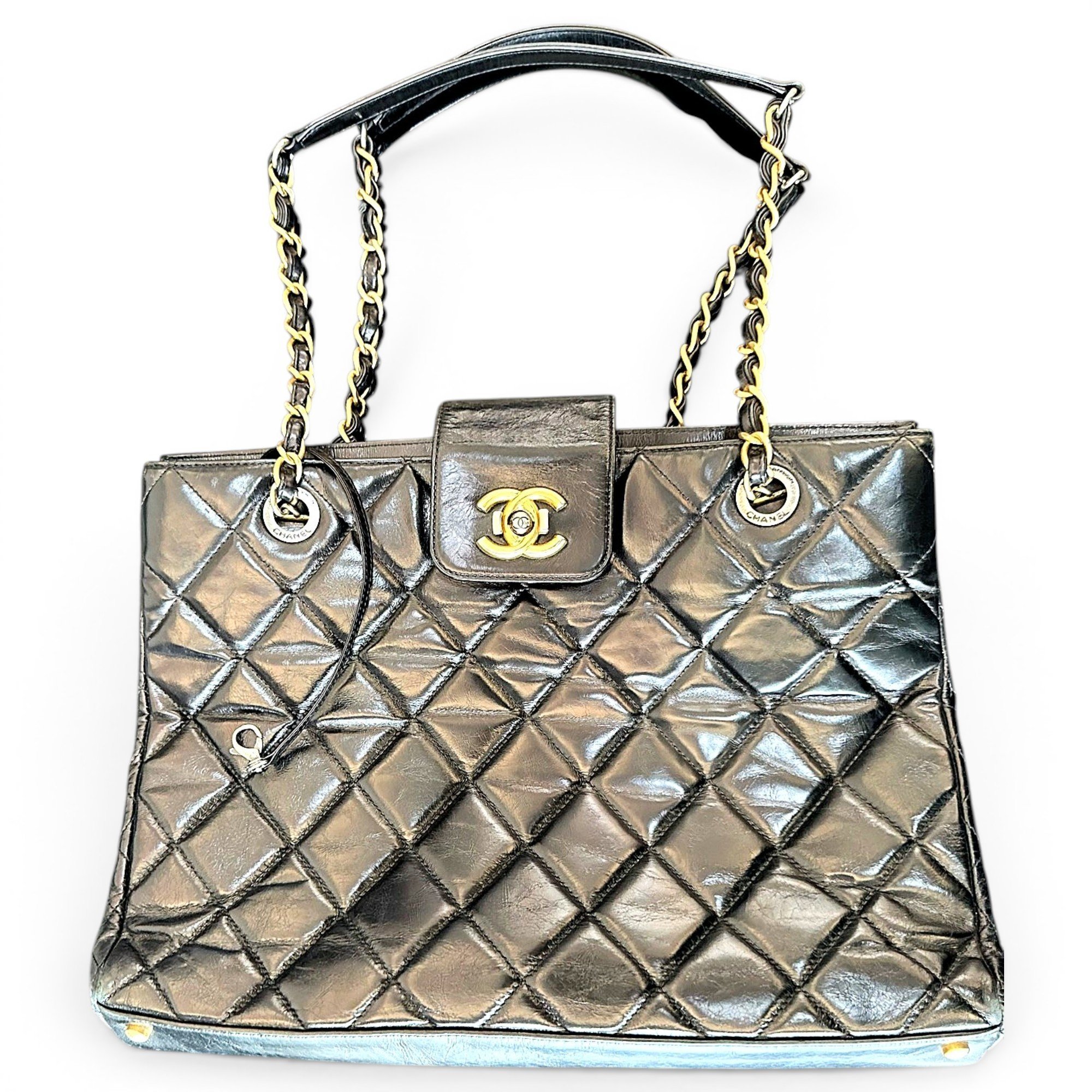 Leather tote