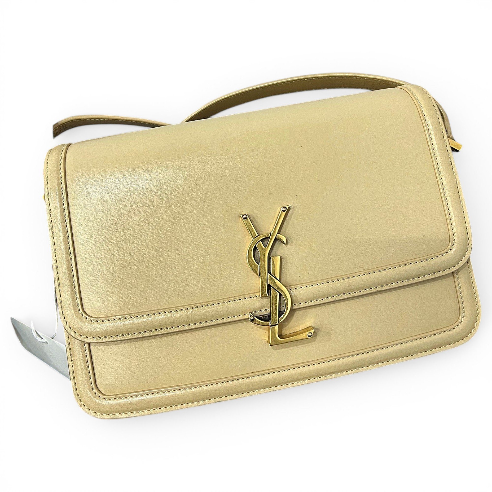 Solférino leather handbag