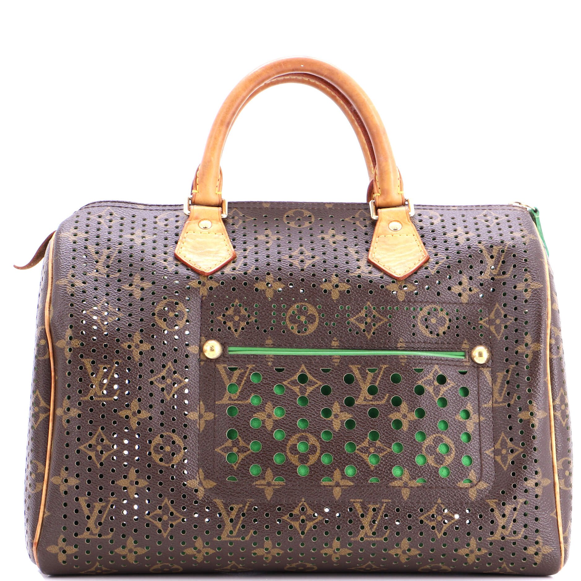 Louis Vuitton Speedy Handbag Perforated Monogram Canvas 30