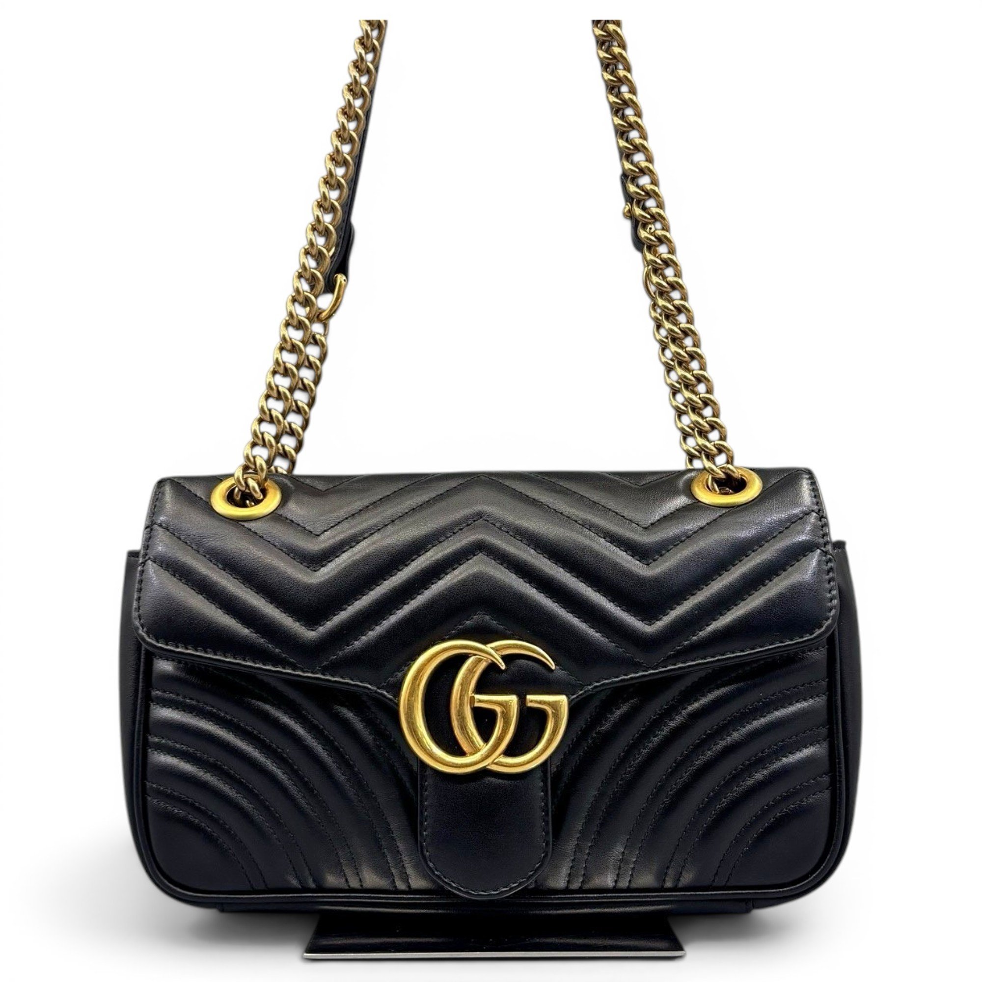 GG Marmont Chain Flap leather handbag