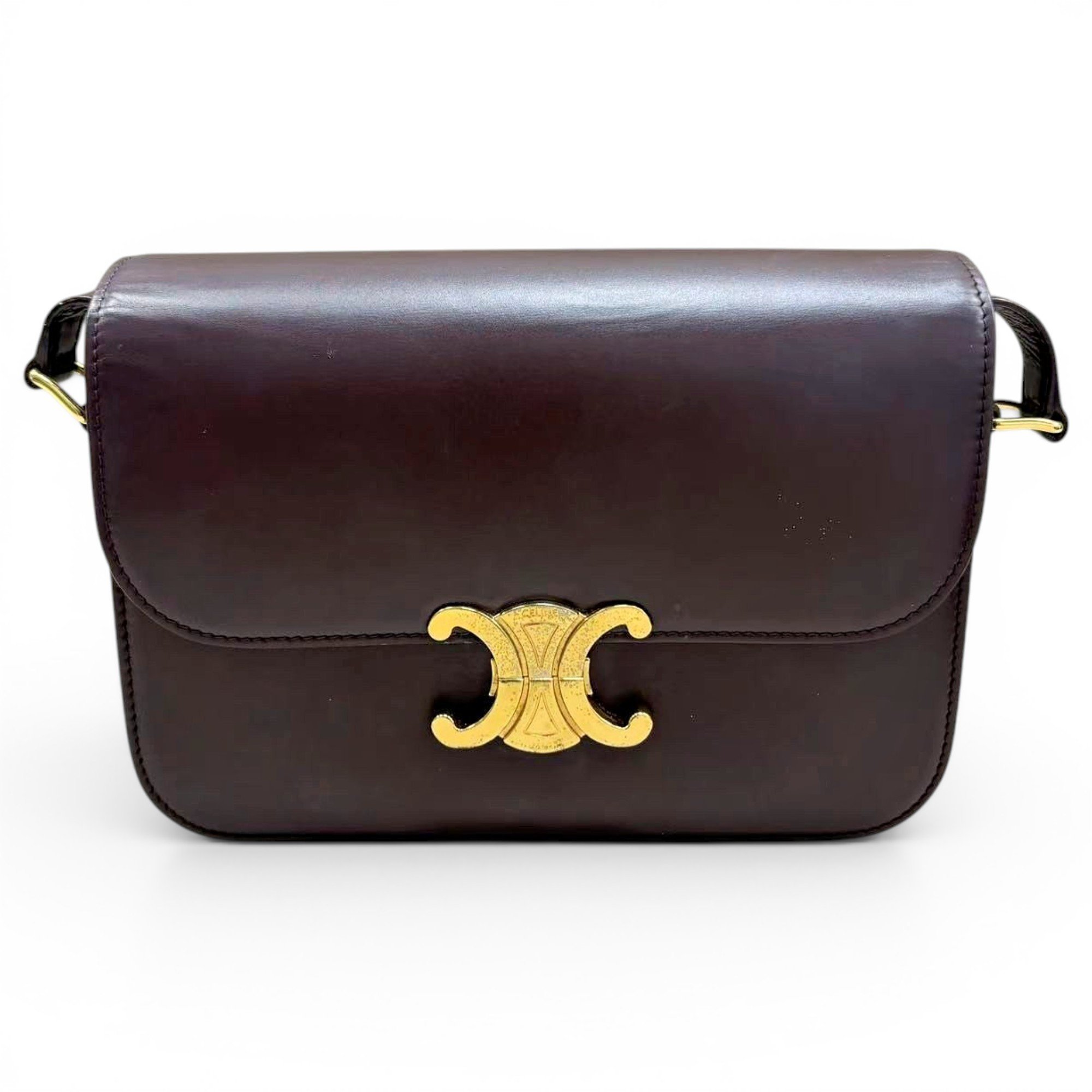 Triomphe leather handbag